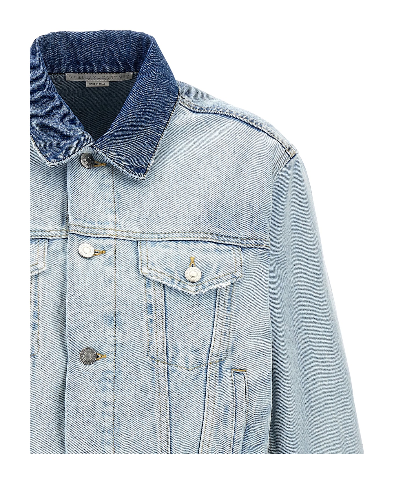 Stella McCartney Layered Denim Jacket - Light Blue