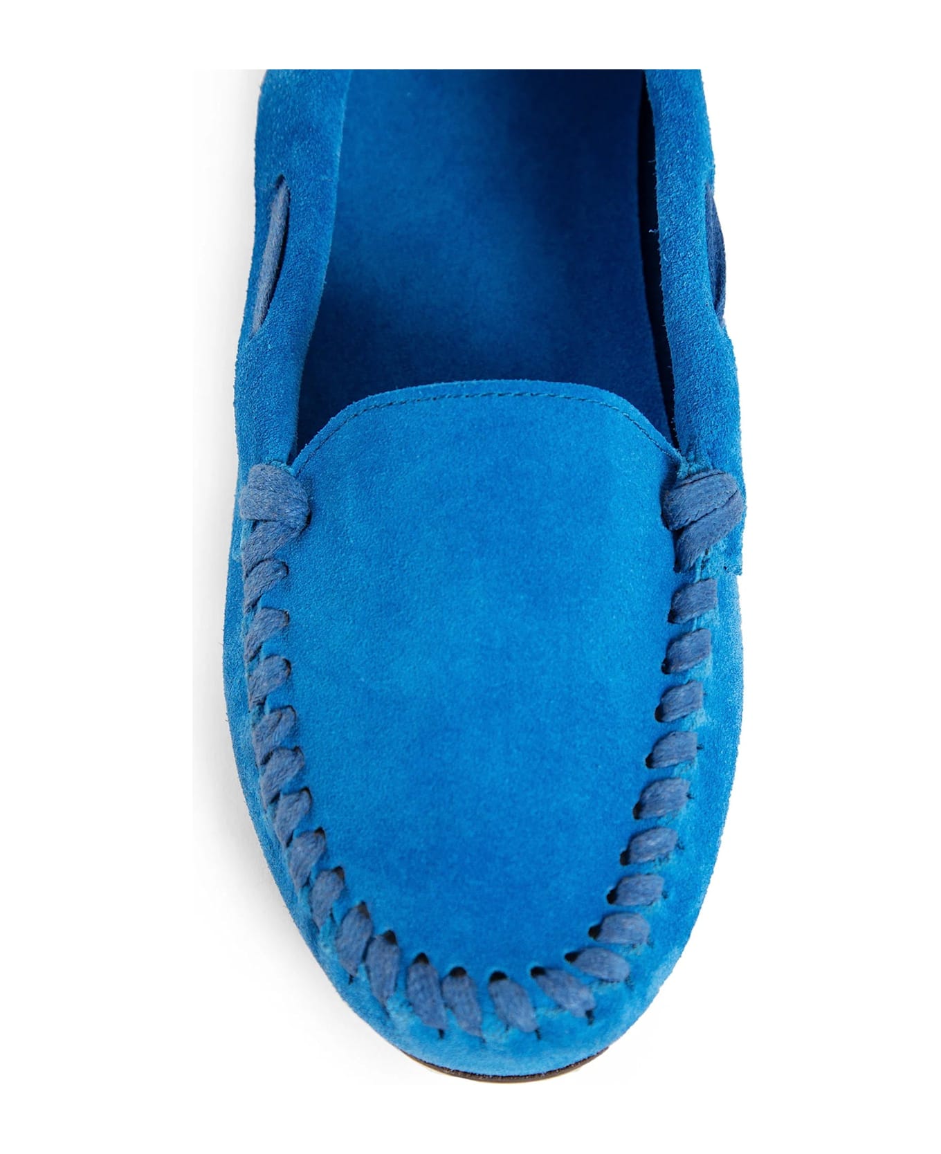 The Row Mabel Leather Loafers - Blue