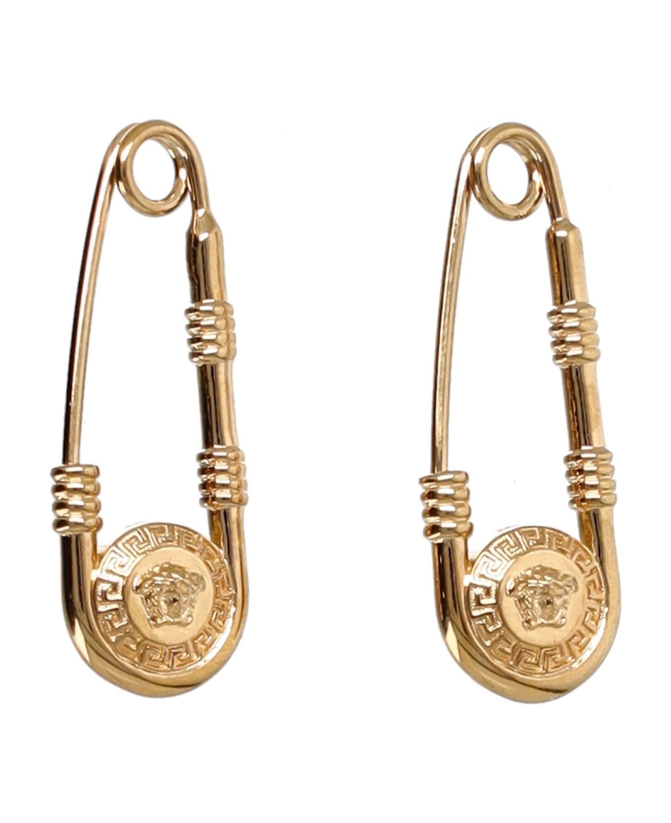 Versace Safety Pin Earrings - Versace Gold イヤリング