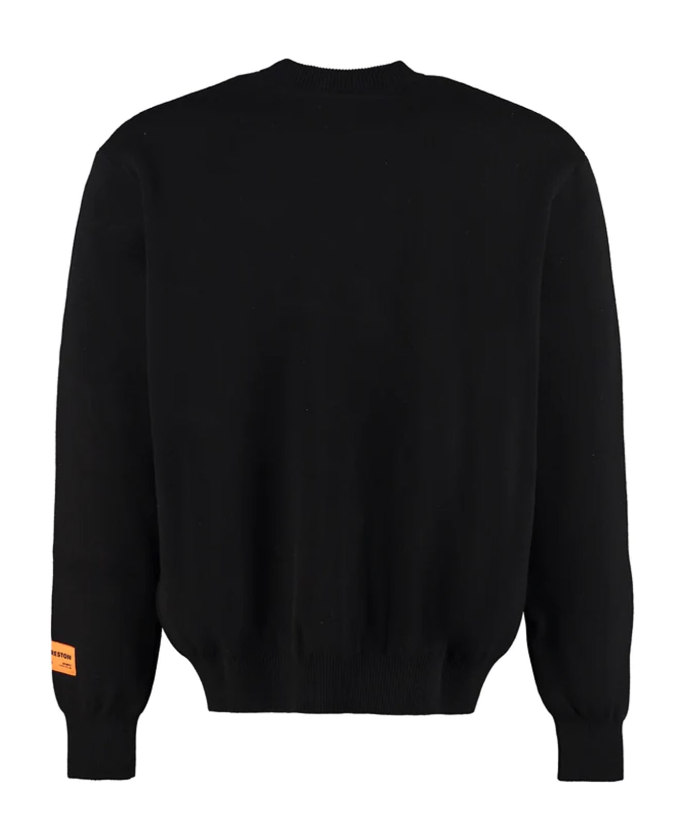 HERON PRESTON Logo Sweater - Black フリース