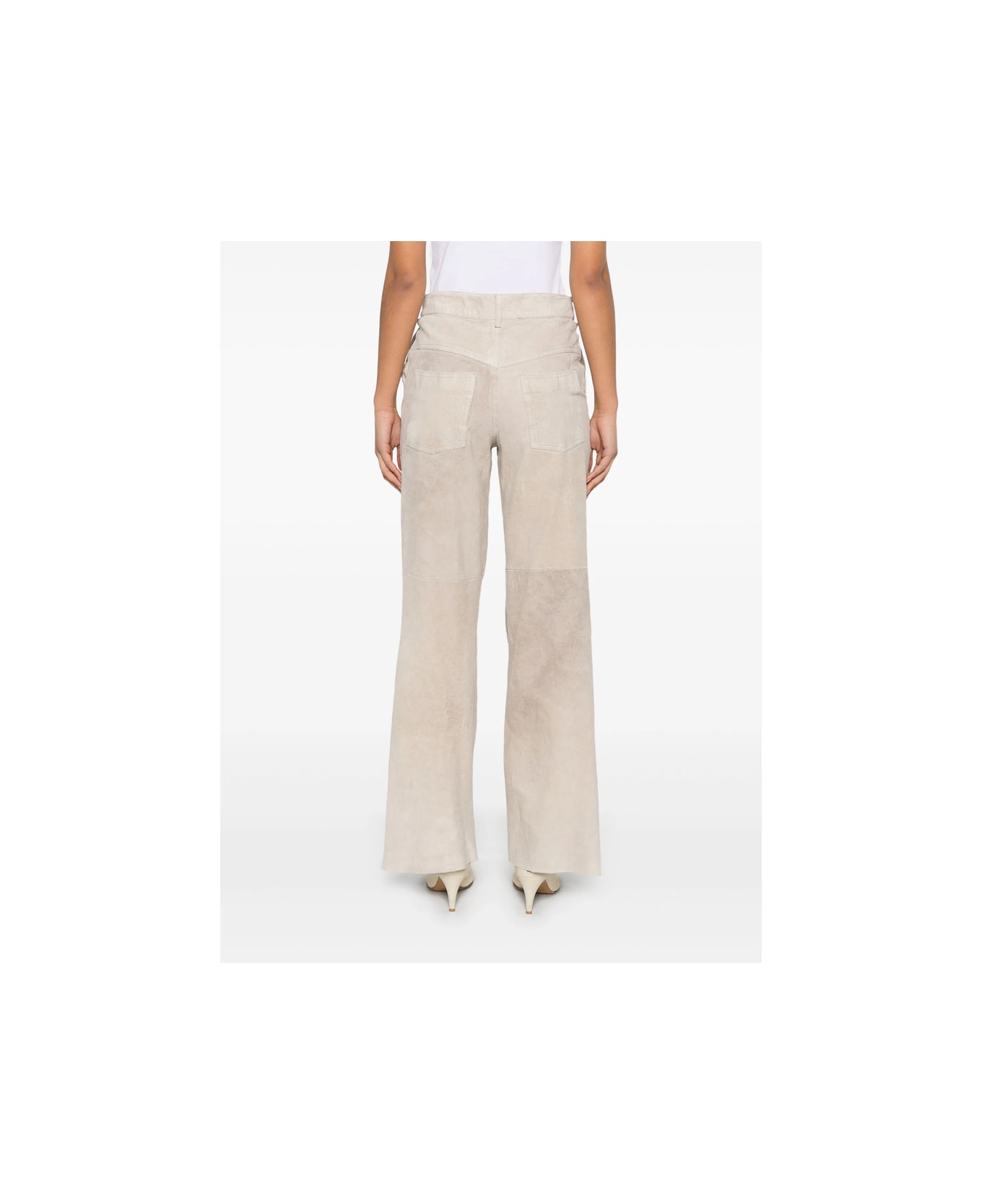 Salvatore Santoro Leather Pant - GREY