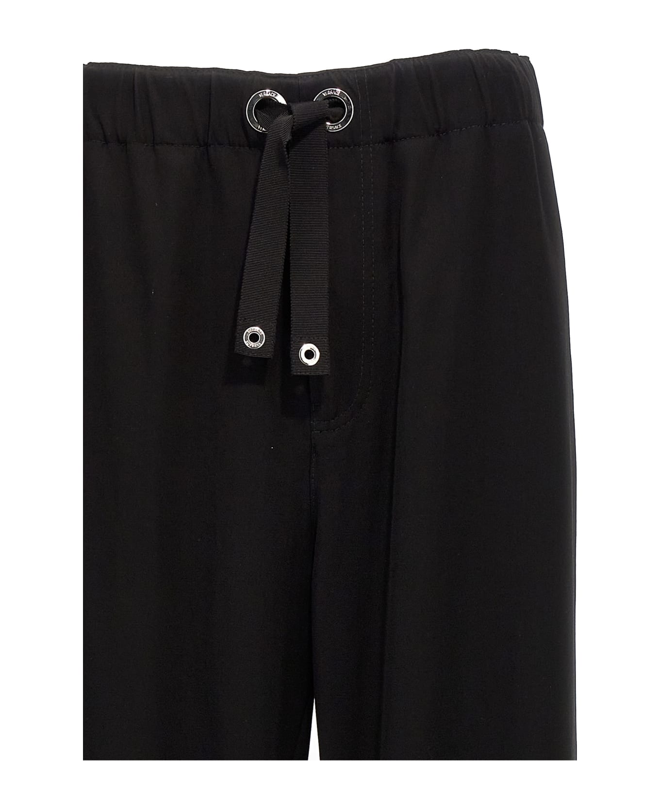 Versace Twill Pants - Black スウェットパンツ
