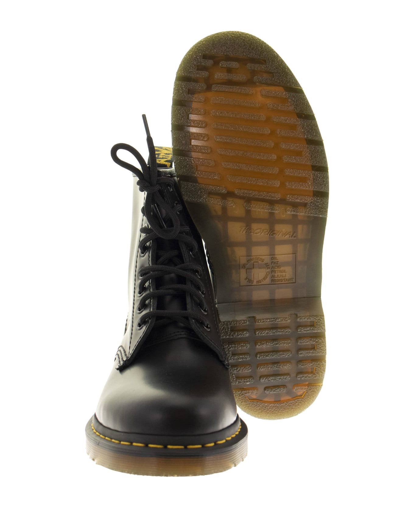 Dr. Martens 1460 Smooth Leather Combat Boots - Black