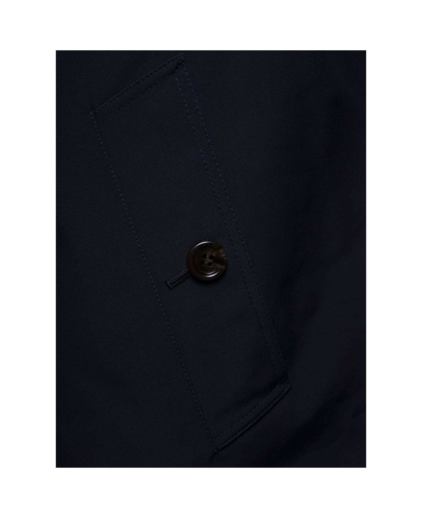 Gucci Blue Reversible Coat In Gg Supreme And Tech Canvas Gucci Man - Blue