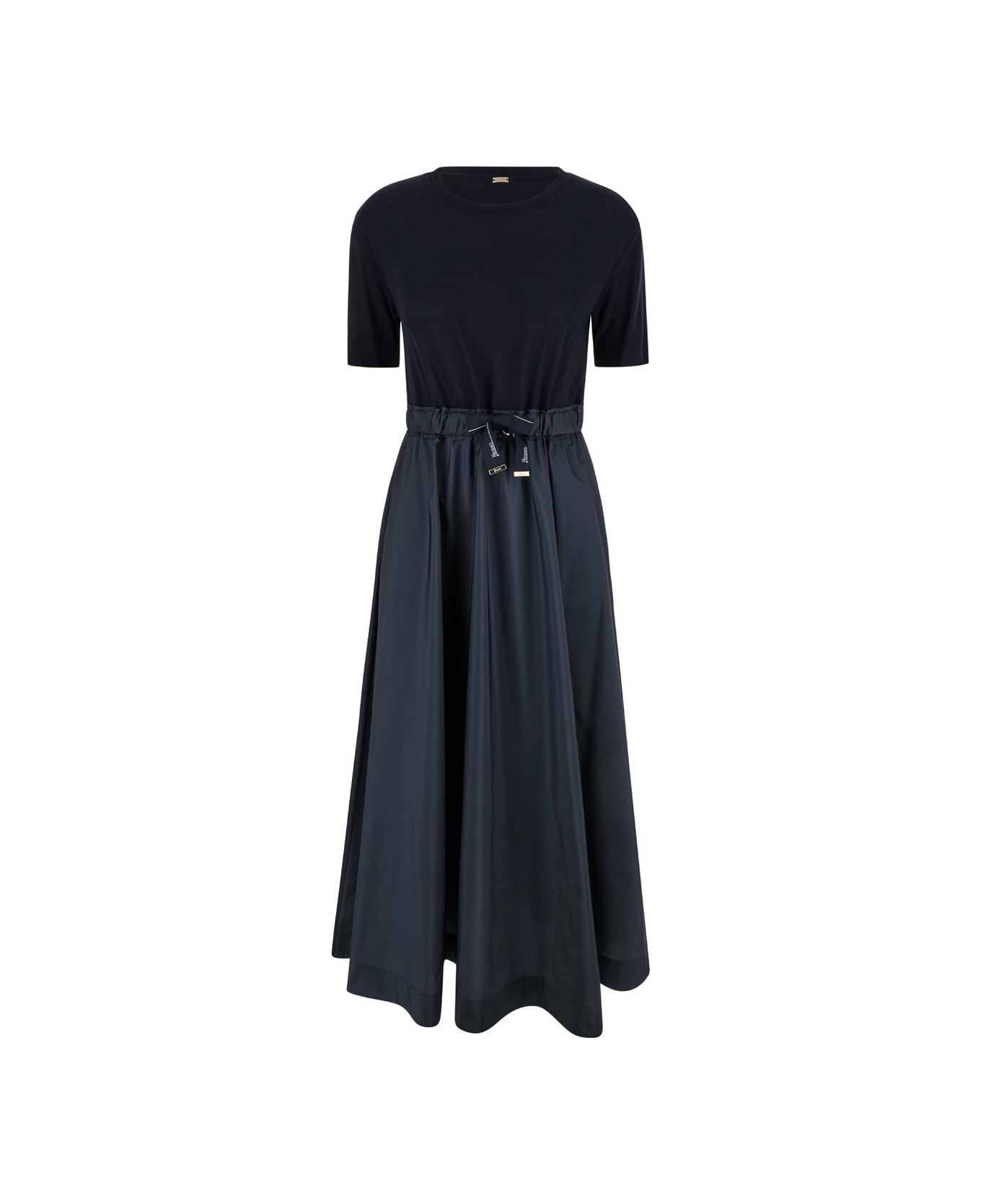 Herno Drawstring-waist Crewneck Dress - Blu ワンピース＆ドレス
