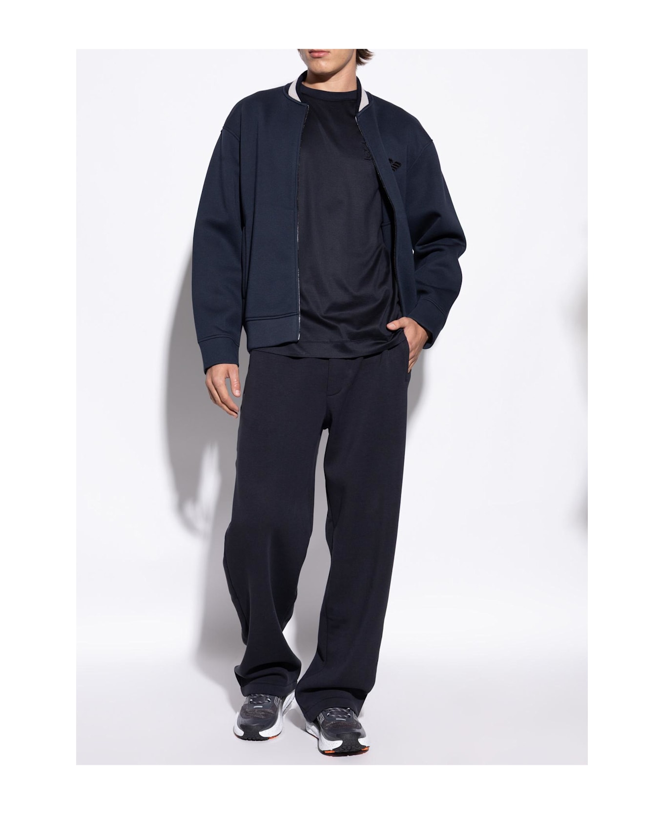 EA7 Emporio Armani Sports Shoes With Logo - Grey