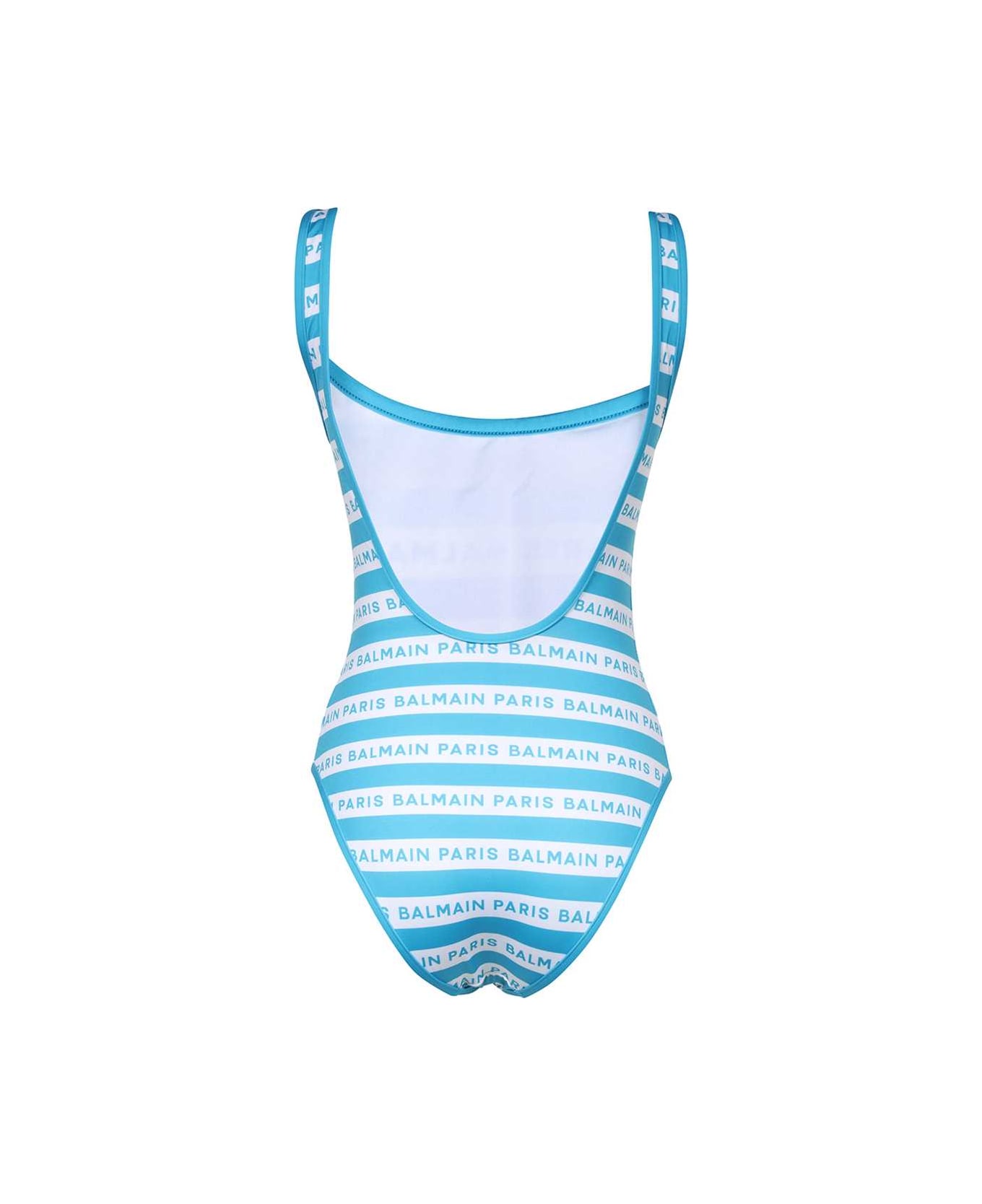 Balmain One-piece Swimsuit - blue