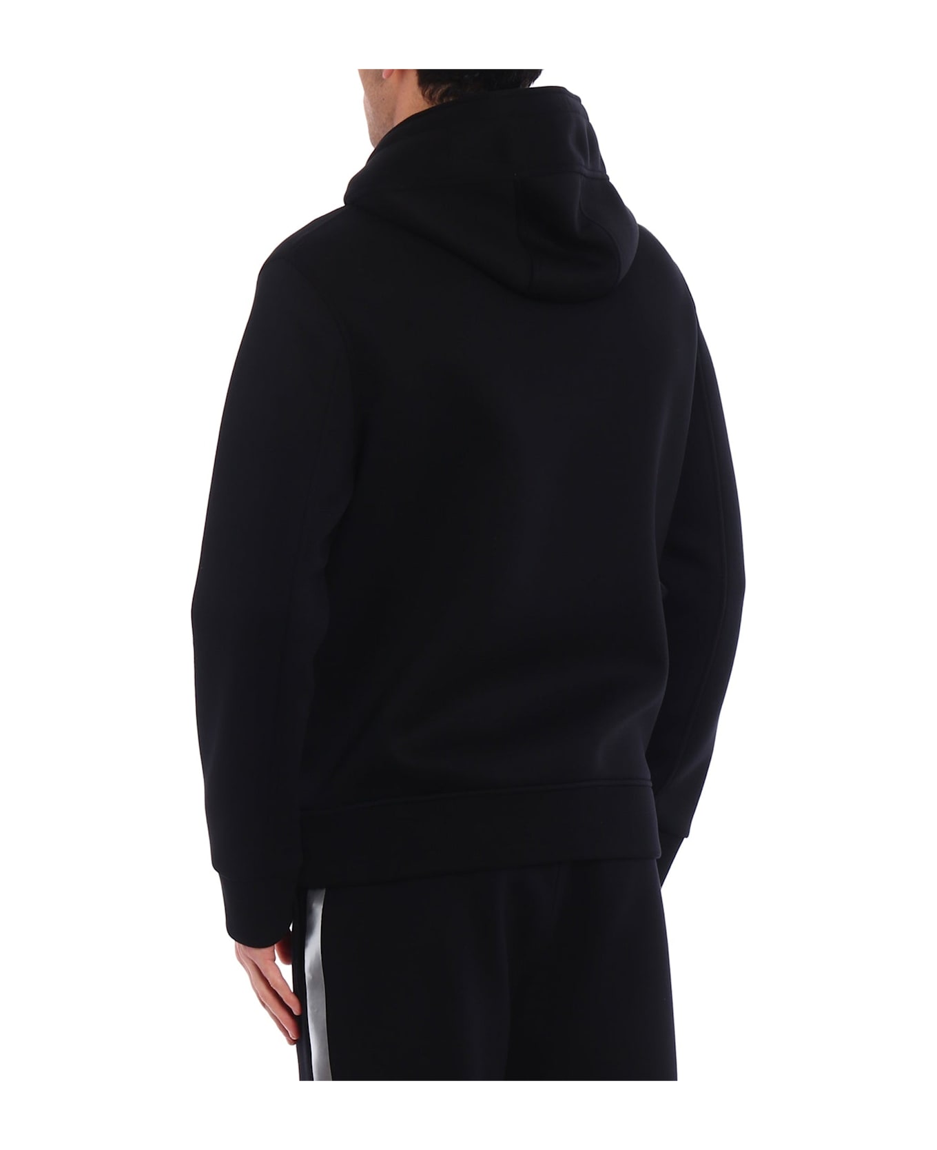 Neil Barrett Logo Hooded Sweatshirt - Black