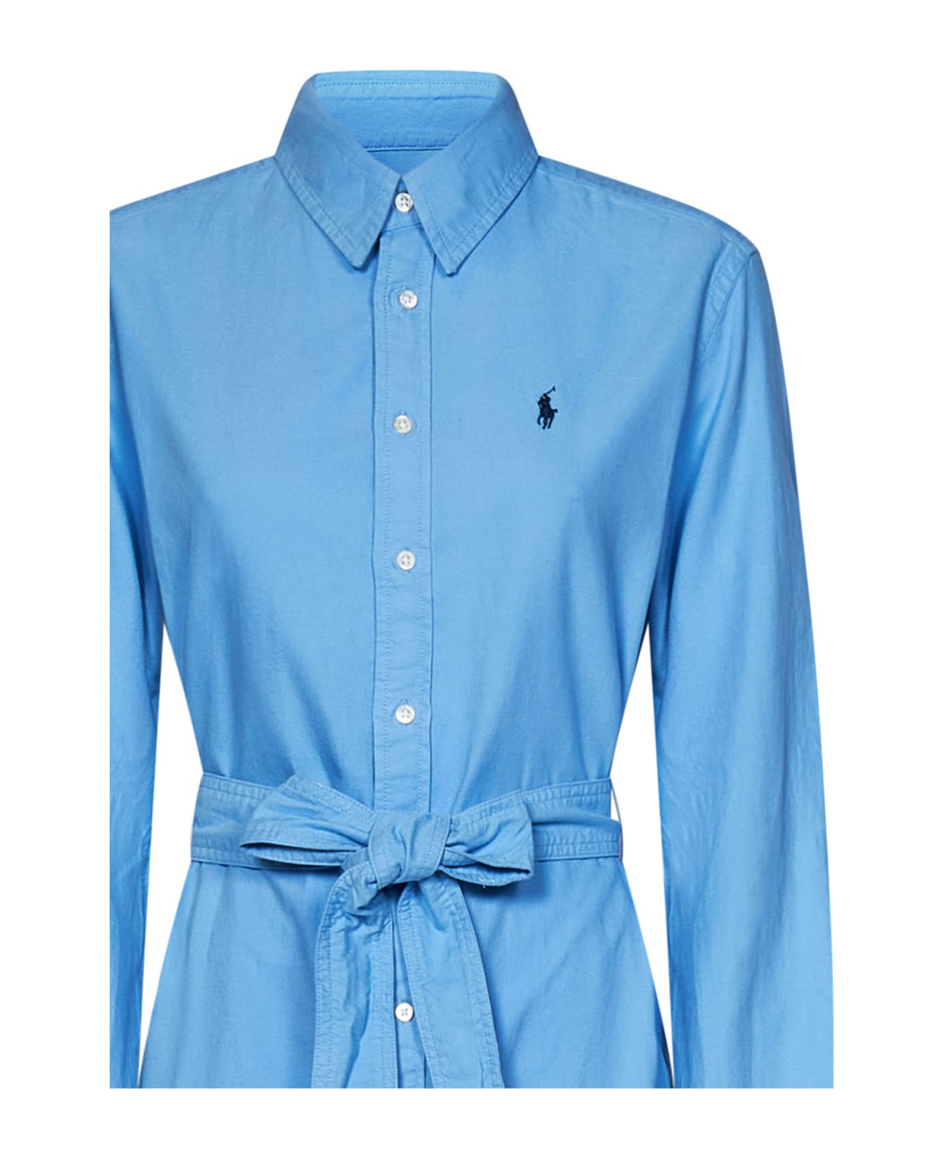 Ralph Lauren Midi Dress - BLUE ワンピース＆ドレス