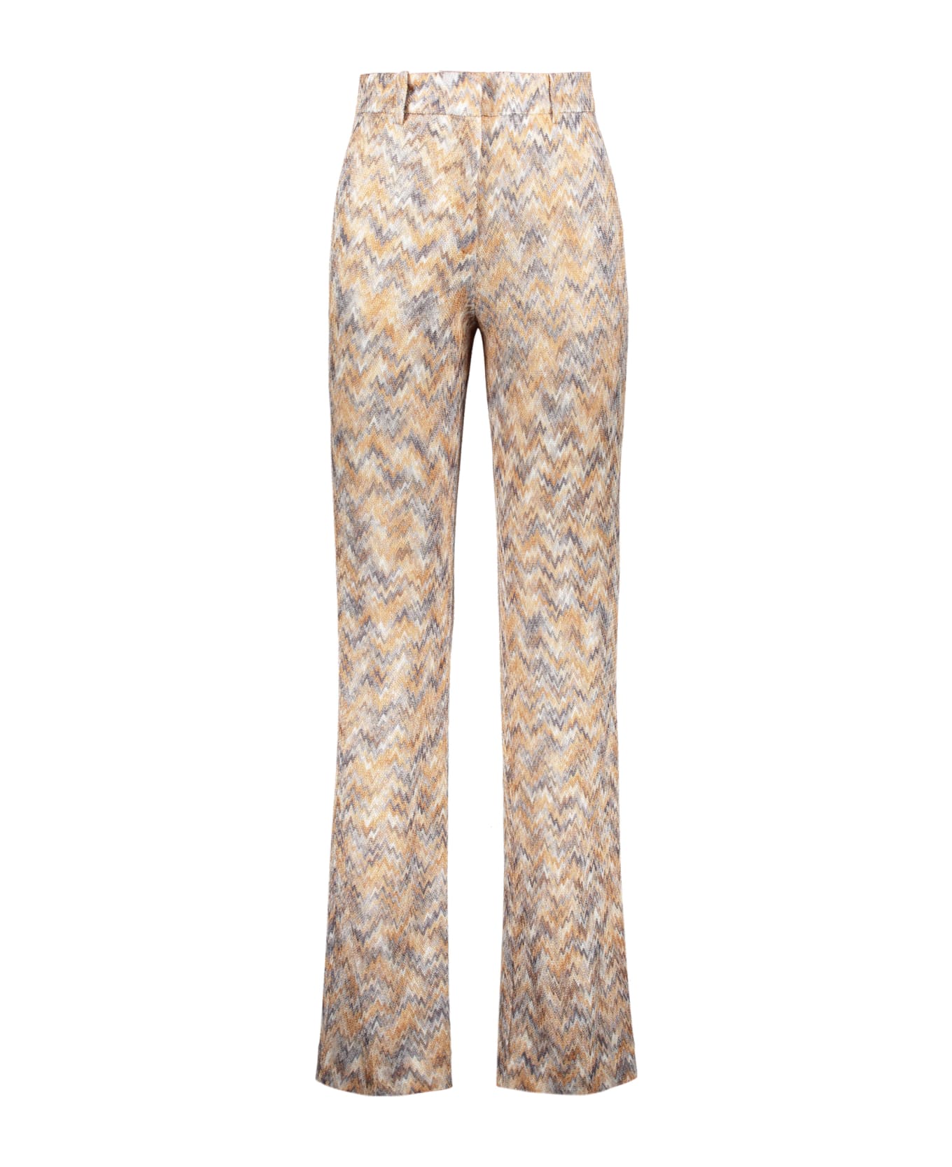 Missoni Chevron Knitted Palazzo Trousers - Multicolor