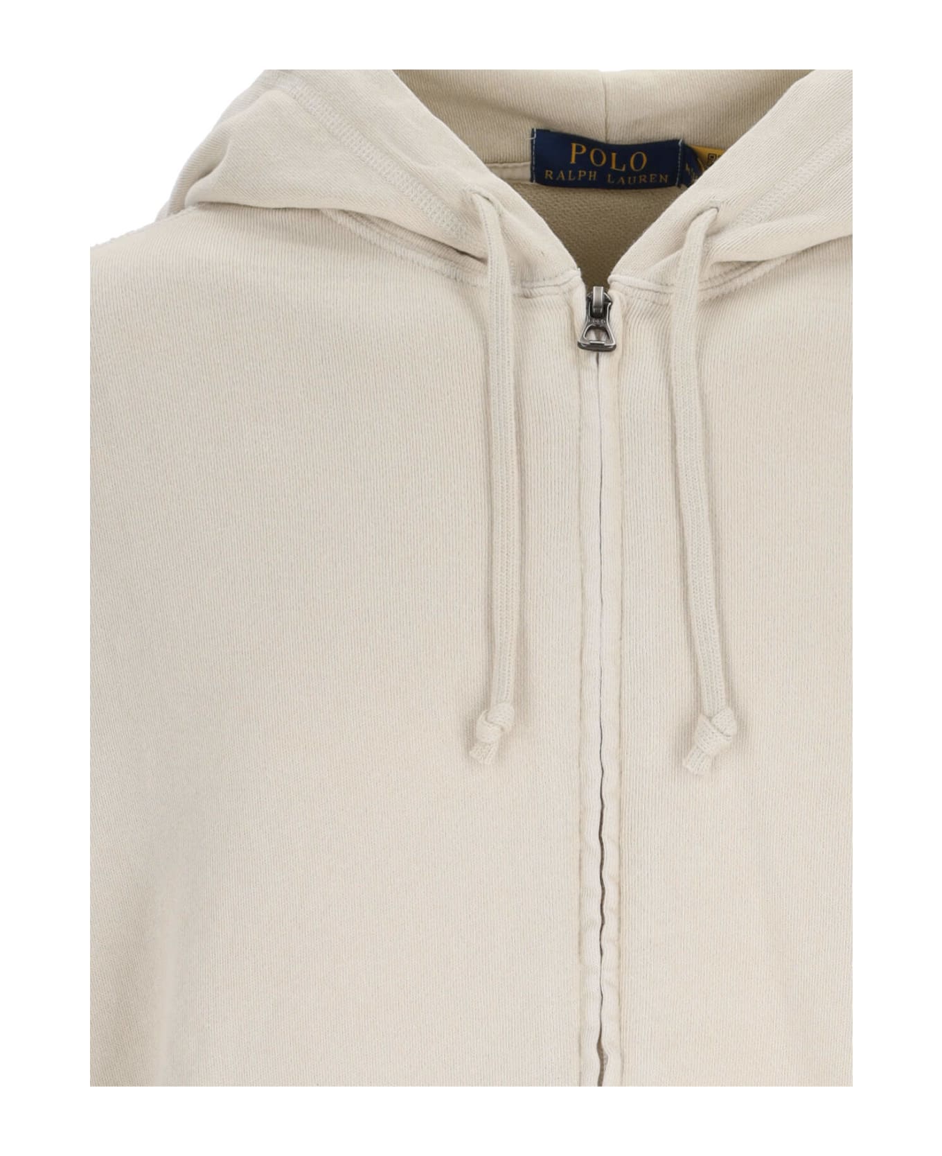 Polo Ralph Lauren Logo Zip Sweatshirt - Beige