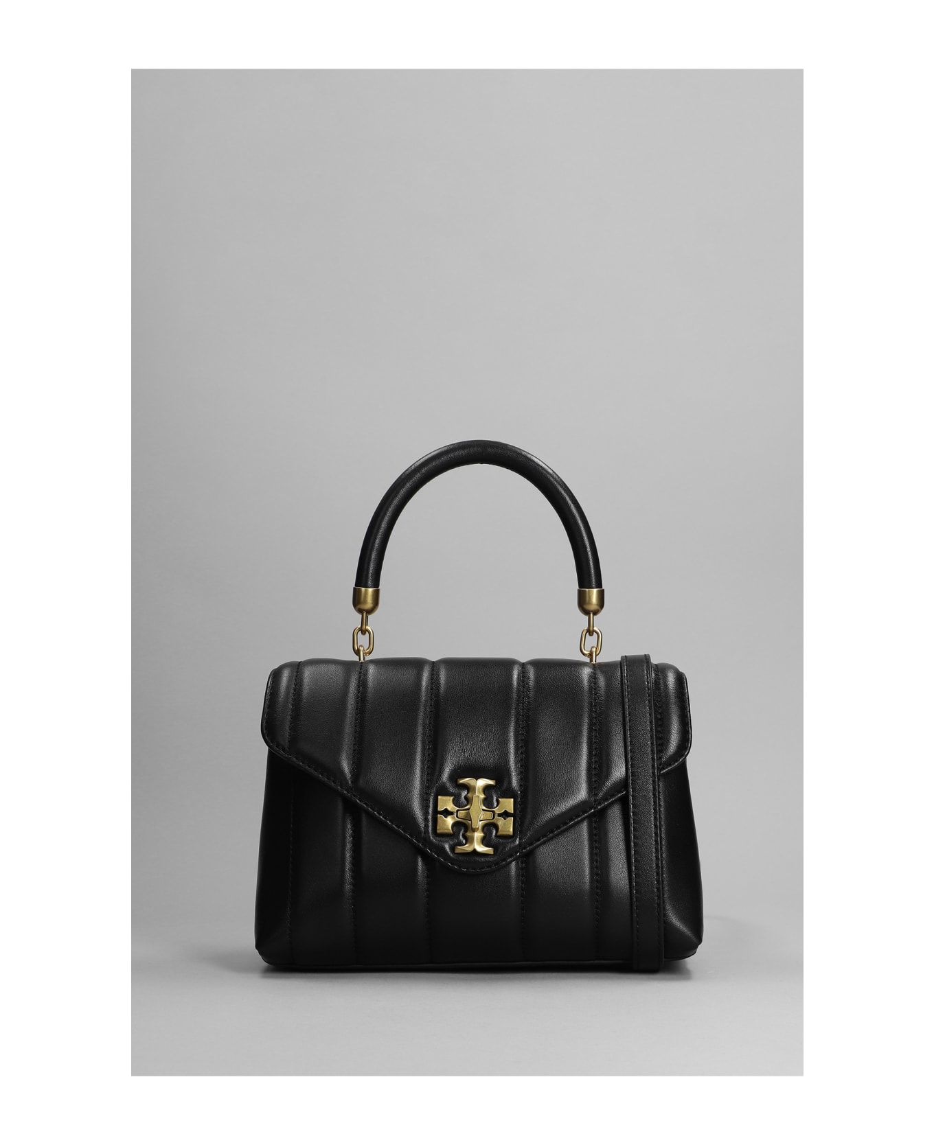 Tory Burch Hand Bag In Black Leather - black