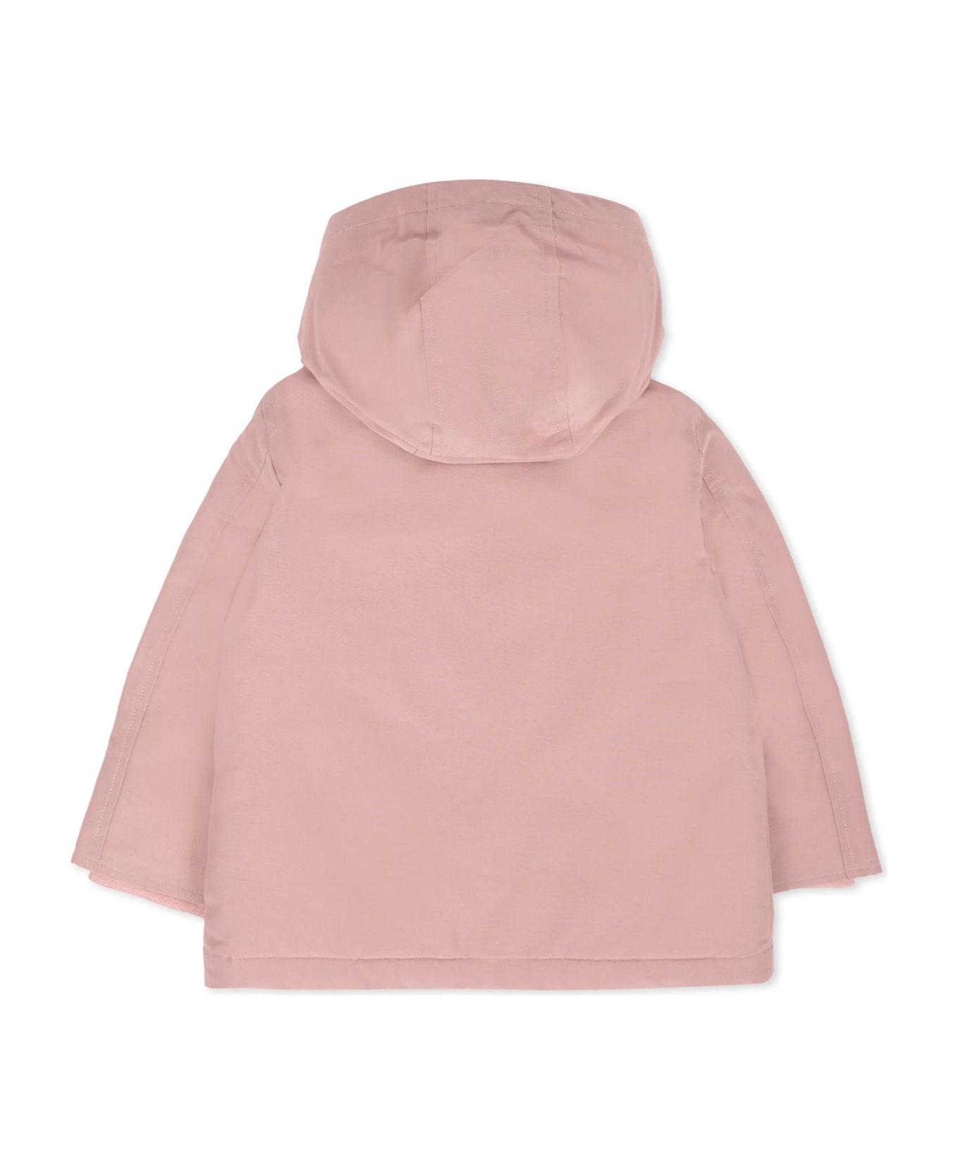 Woolrich Pink My First No Fur Parka For Baby Girl With Logo - Pink