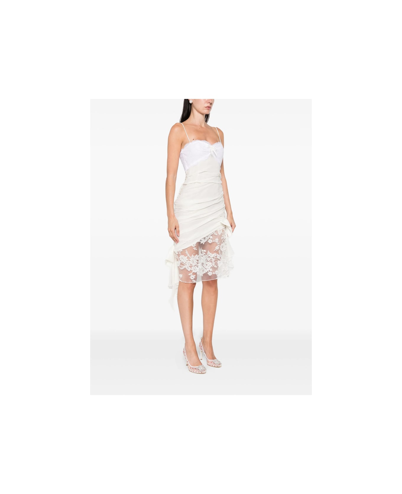Alessandra Rich Dress - WHITE