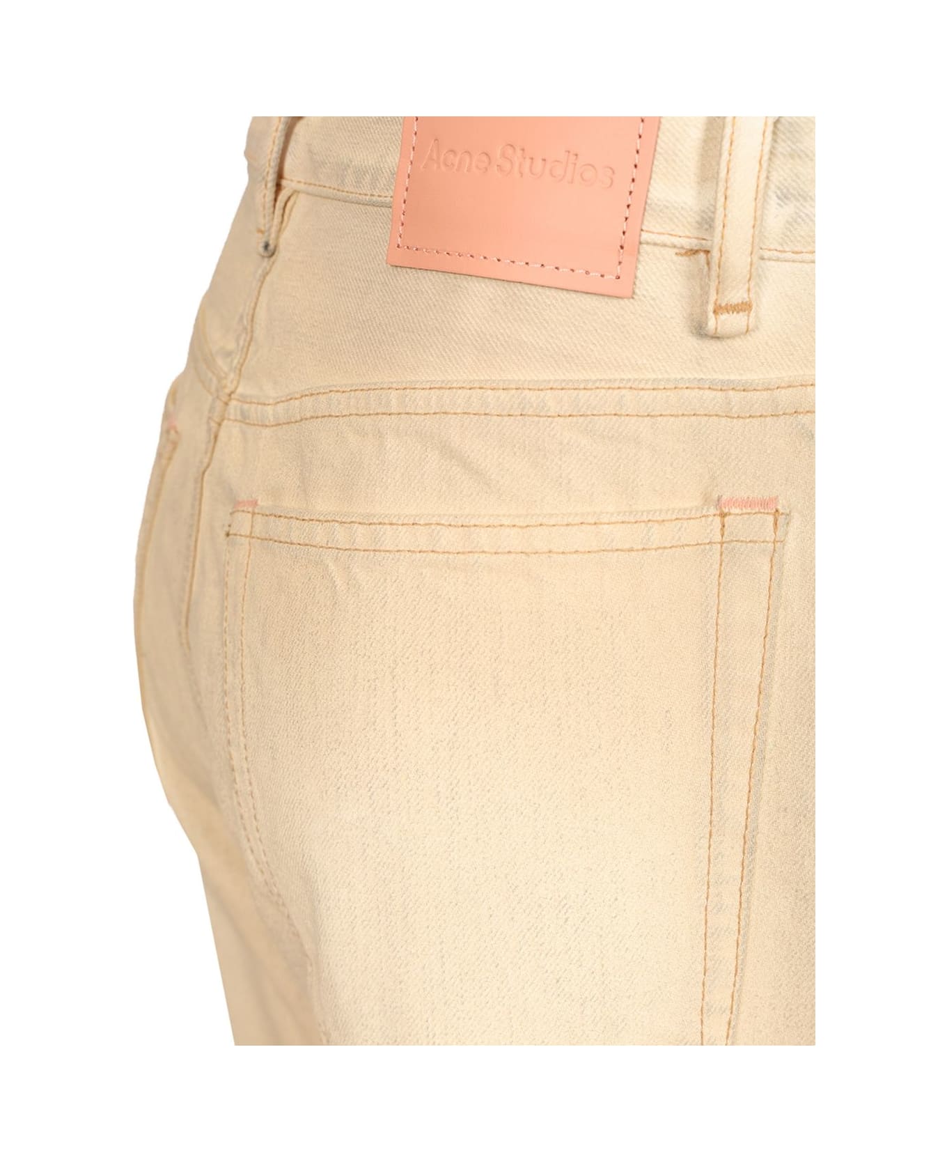 Acne Studios Wide Leg Jeans - Beige