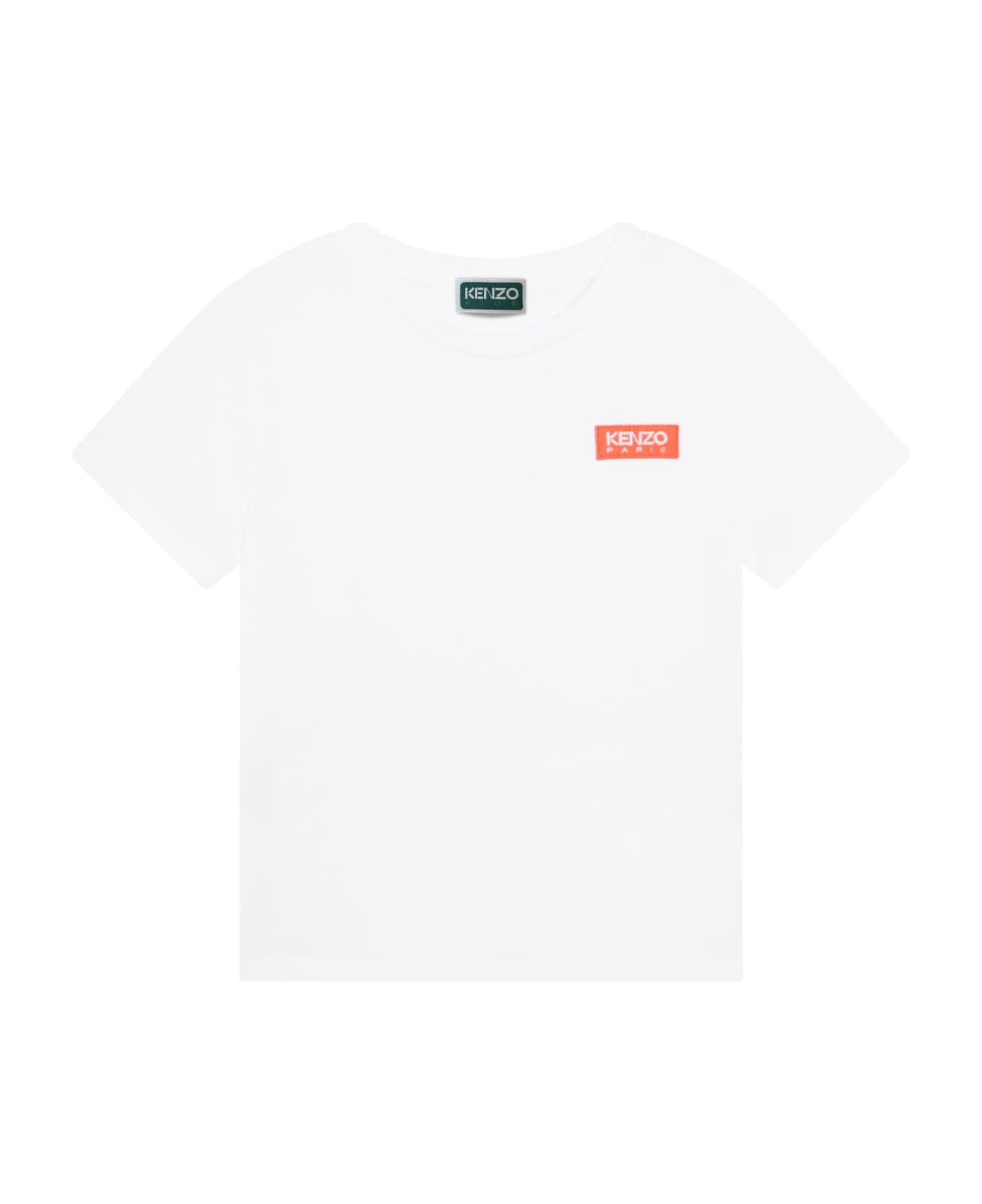 Kenzo Kids Printed T-shirt - White