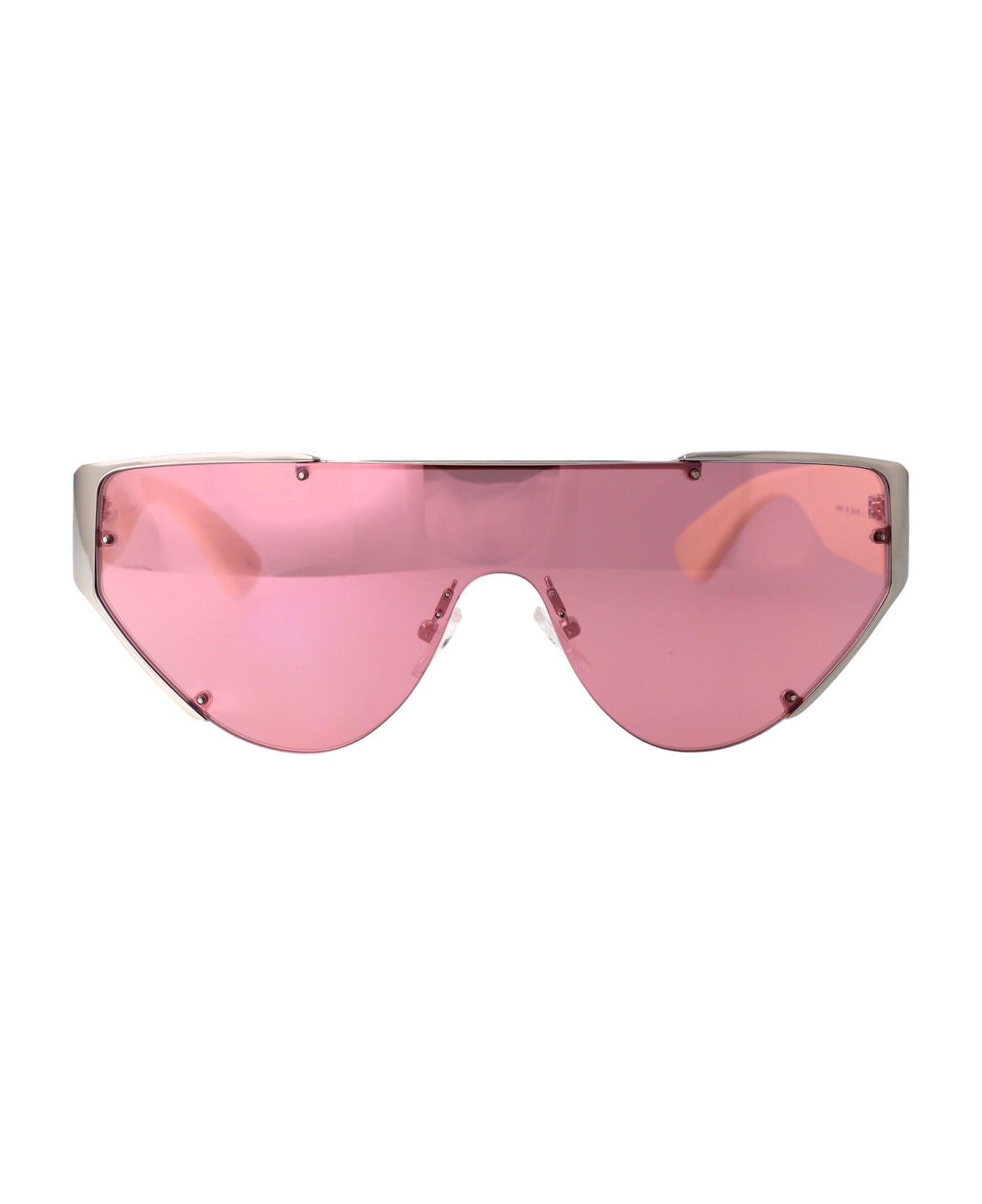 Alexander McQueen Eyewear Am0447s Sunglasses - 004 SILVER IVORY PINK