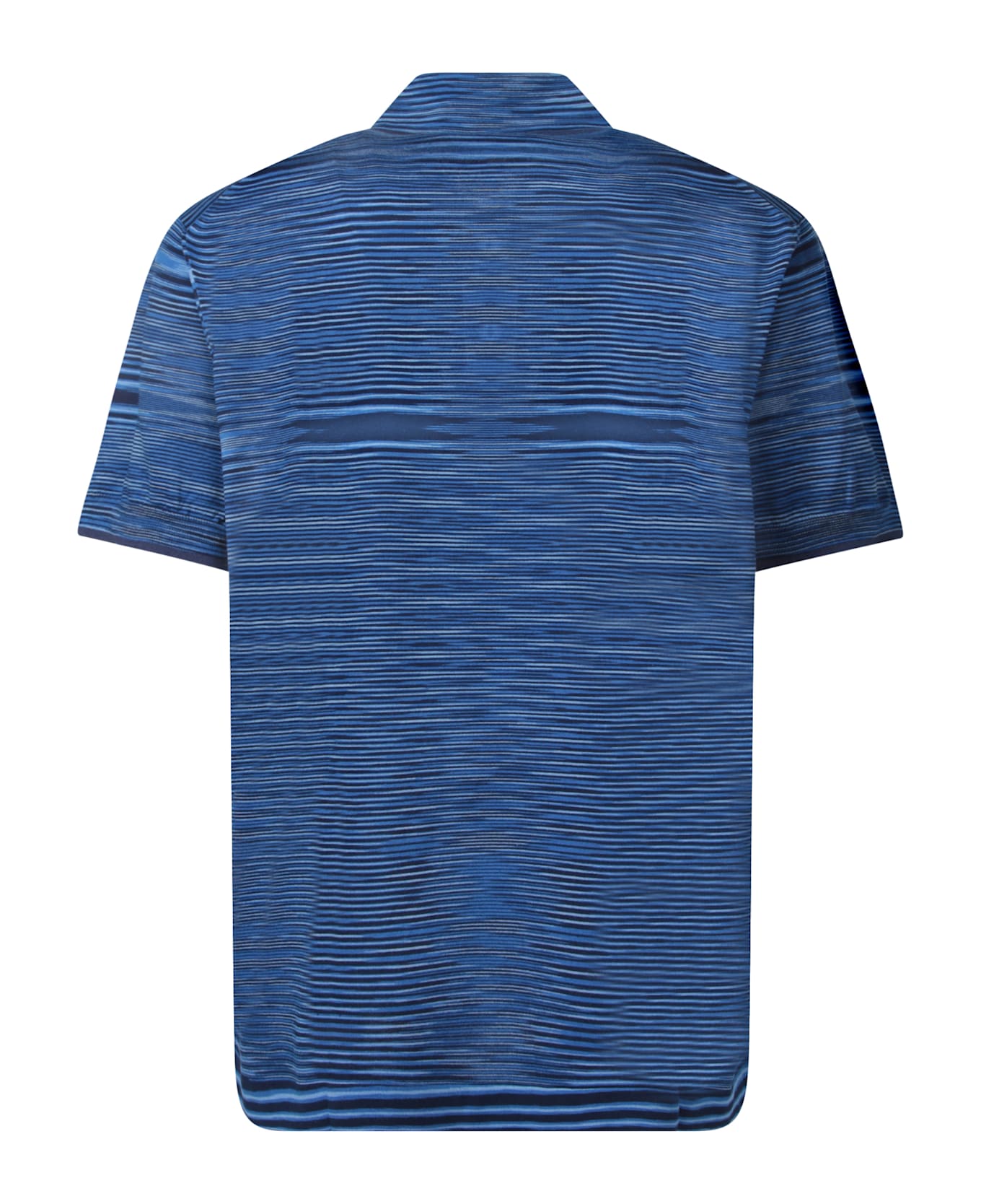 Missoni Space Dye Blue/black Polo Shirt - Blue