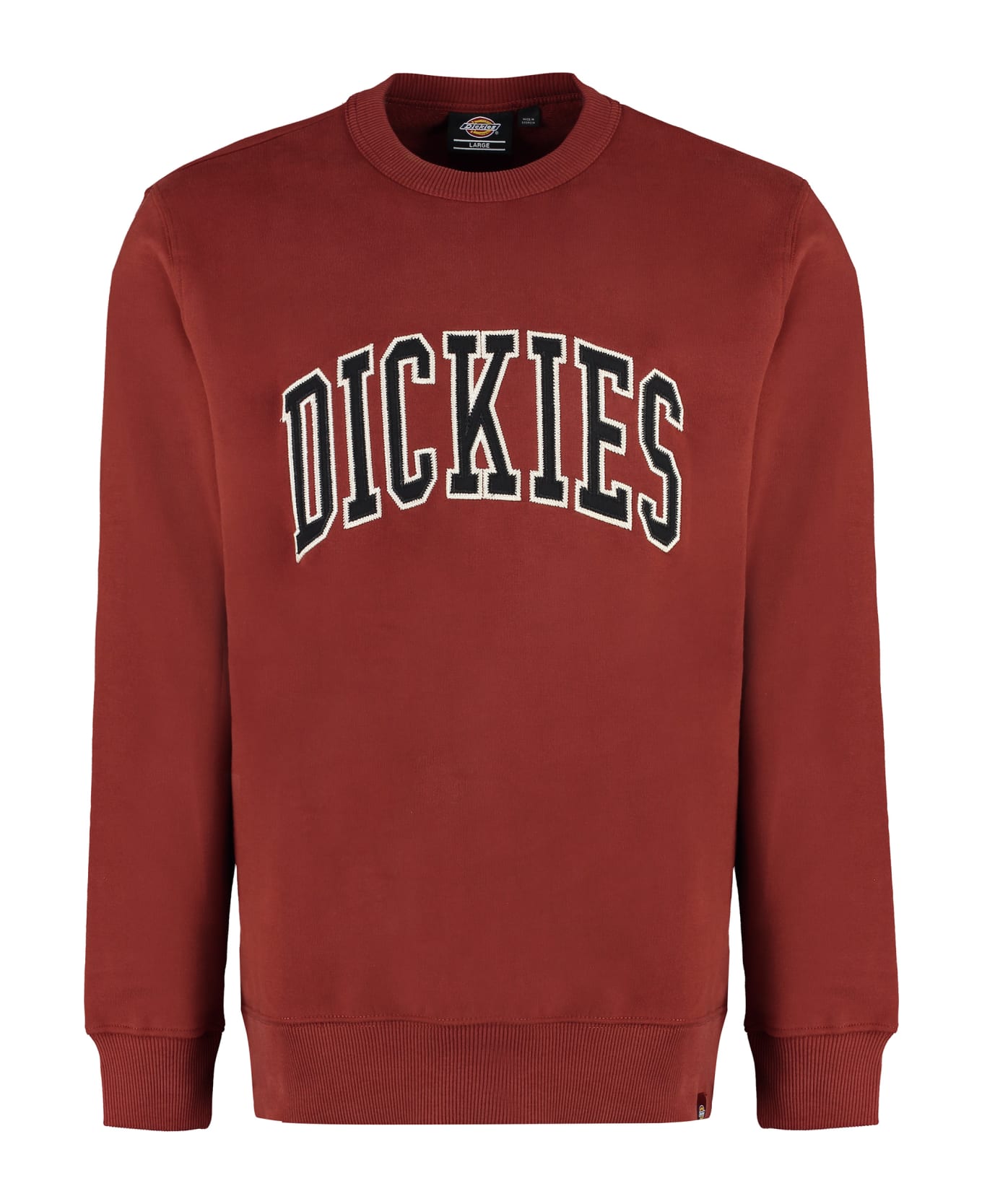 Dickies Aitkin Cotton Crew-neck Sweatshirt - burnt