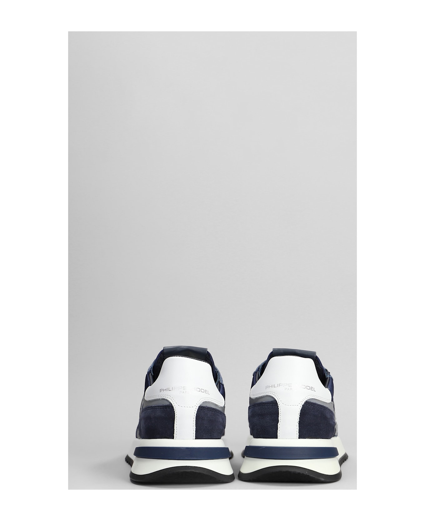 Philippe Model Tropez 2.1 Sneakers In Blue Suede And Fabric - blue