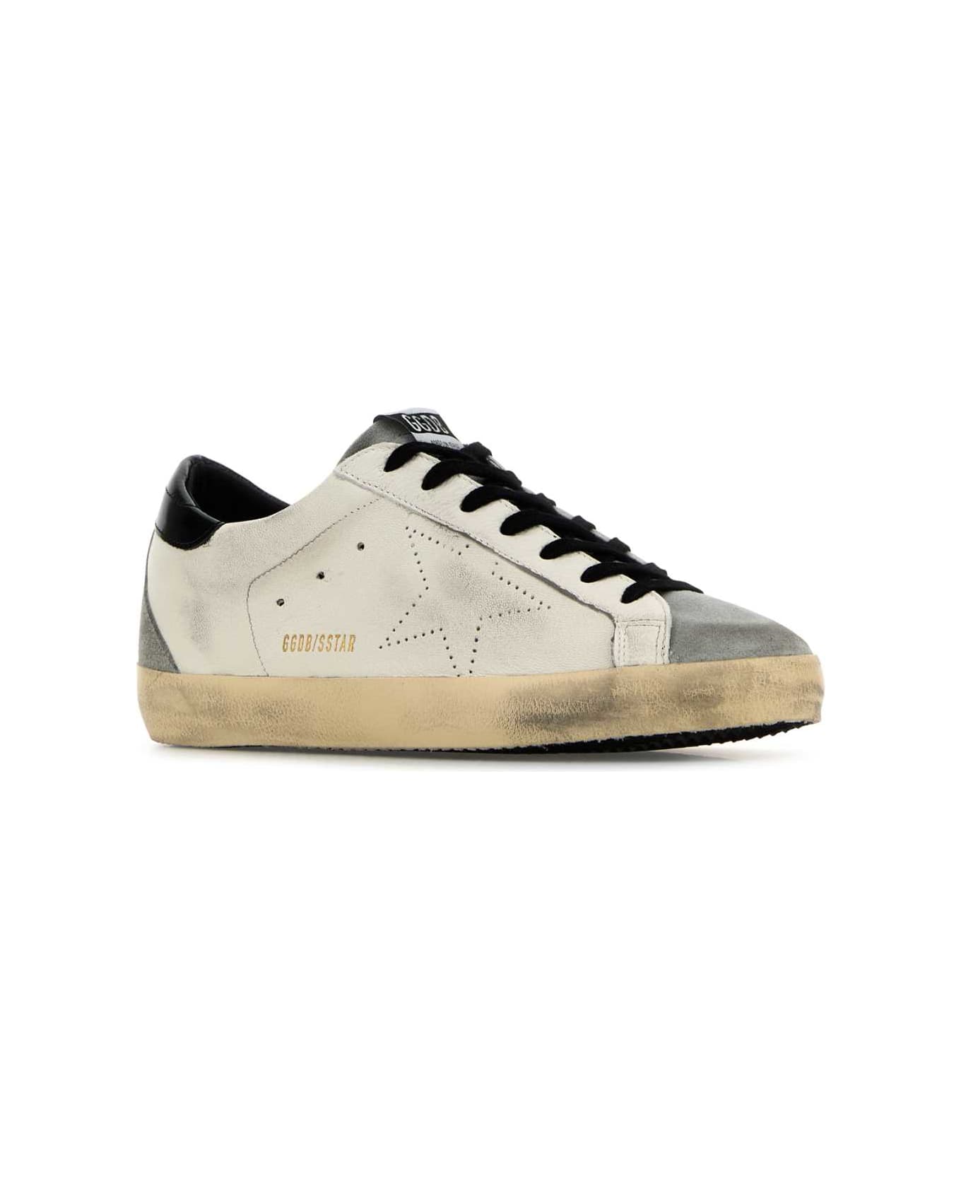 Golden Goose Multicolor Leather Superstar Skate Sneakers - WHITEGREYBLACK