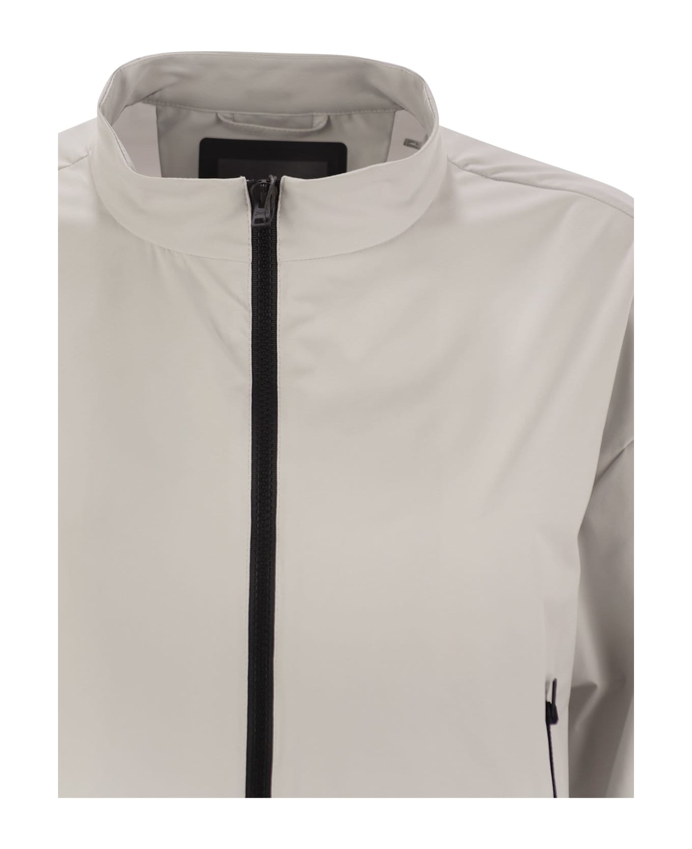 Herno Laminar Bomber Jacket With Zip - Ice