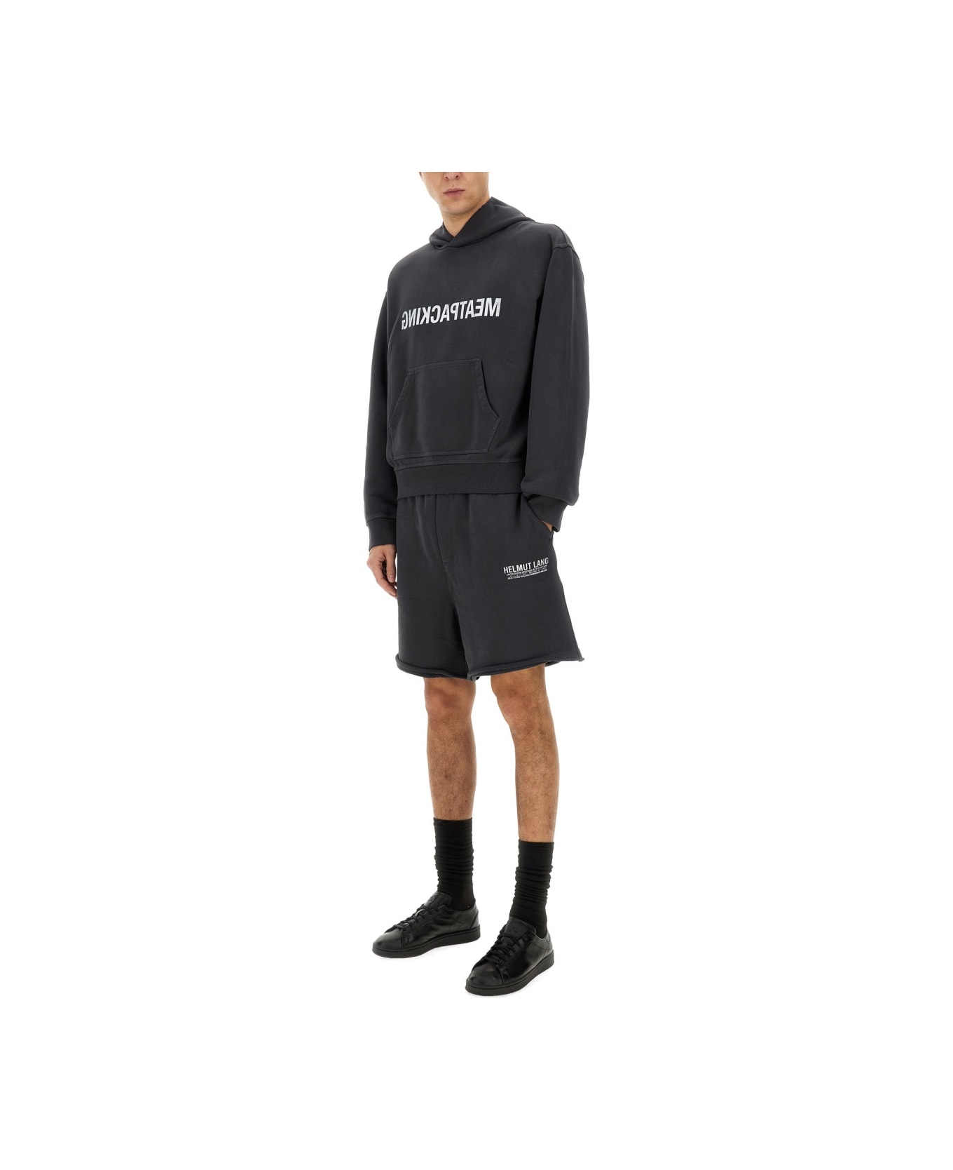 Helmut Lang "meatpacking" Hoodie - BLACK