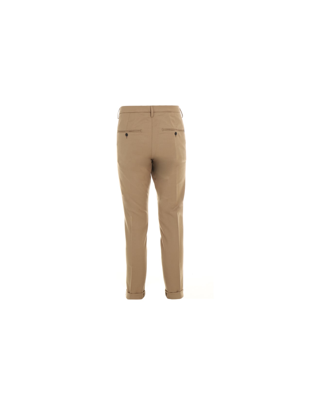 Dondup Mid-rise Slim-fit Trousers - Camel