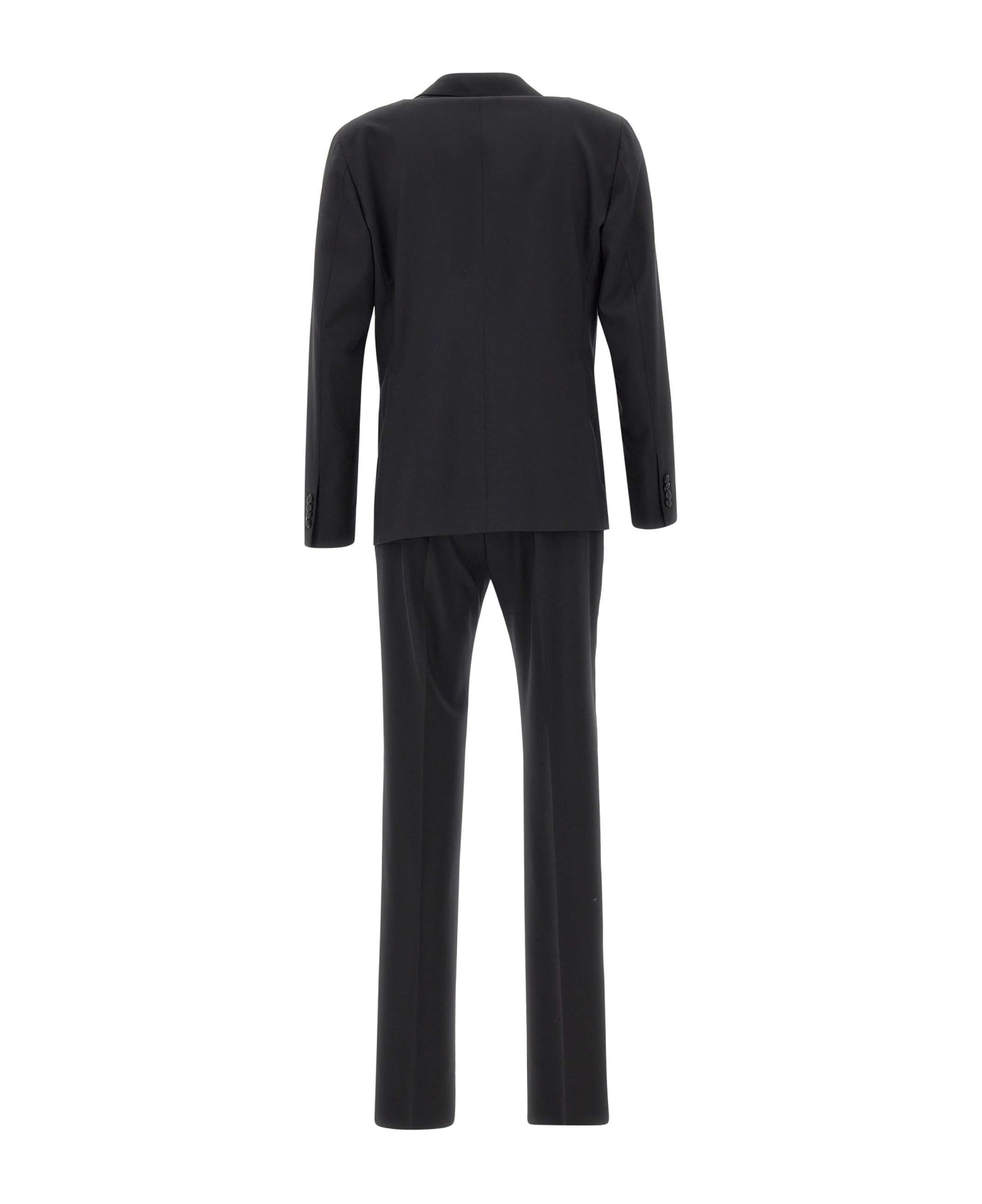 Tagliatore Fresh Wool Two-piece Suit - BLACK