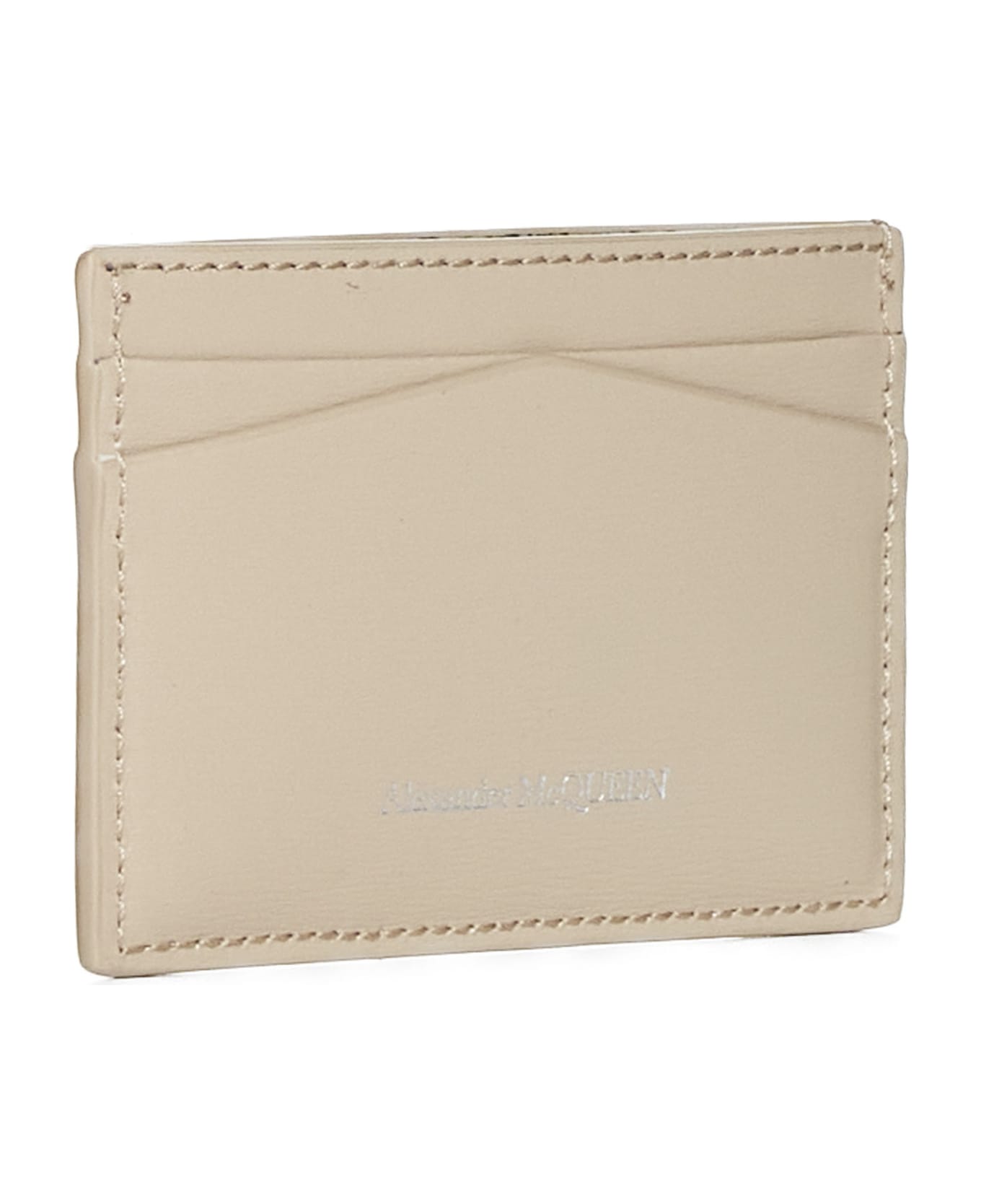 Alexander McQueen Leather Card Holder - Camel 財布