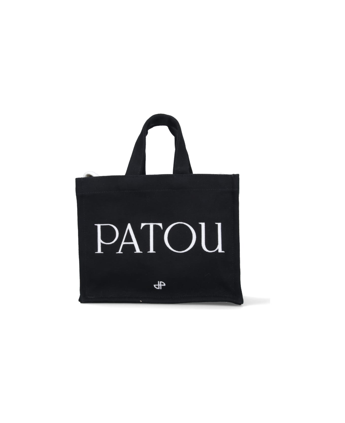 Patou Logo Tote Bag - BLACK トートバッグ