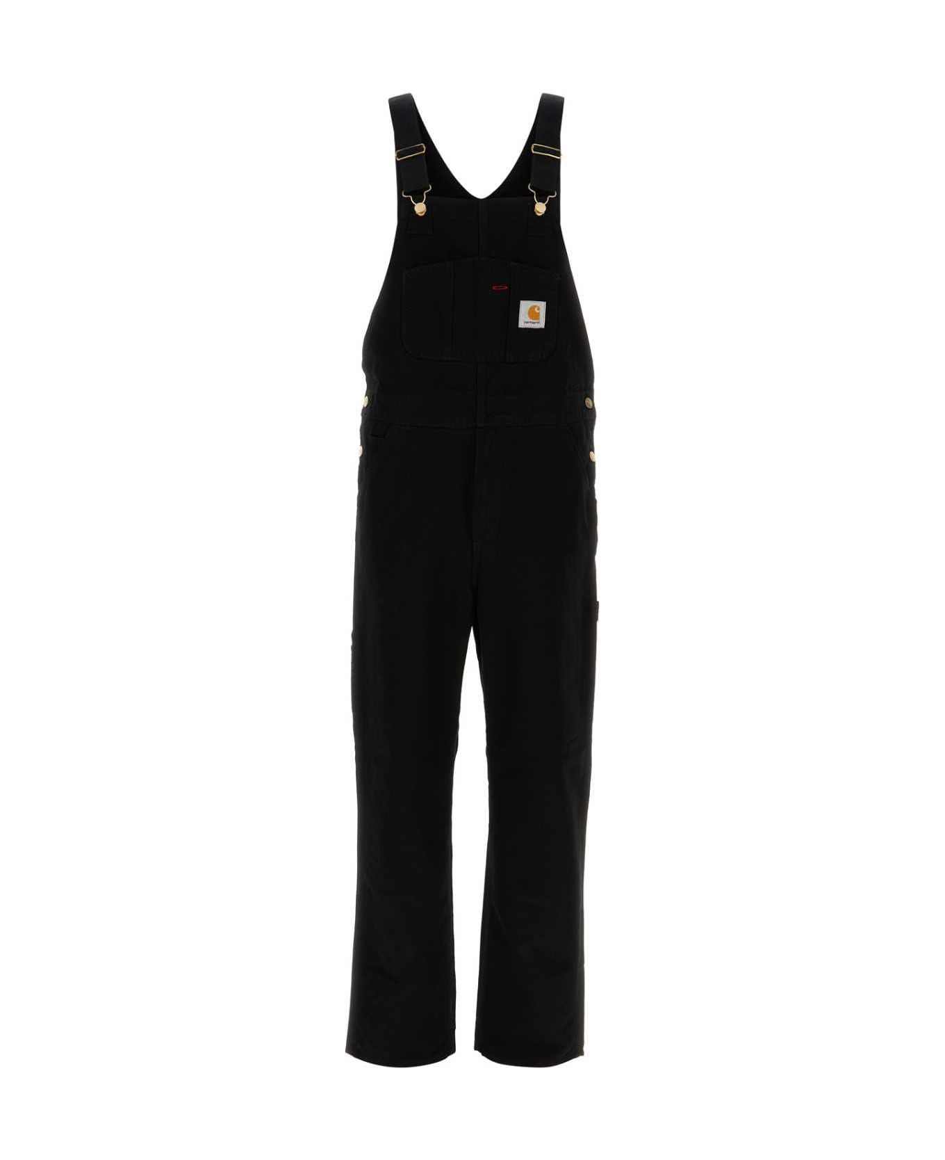 Carhartt Black Denim Bib Overall - BLACK