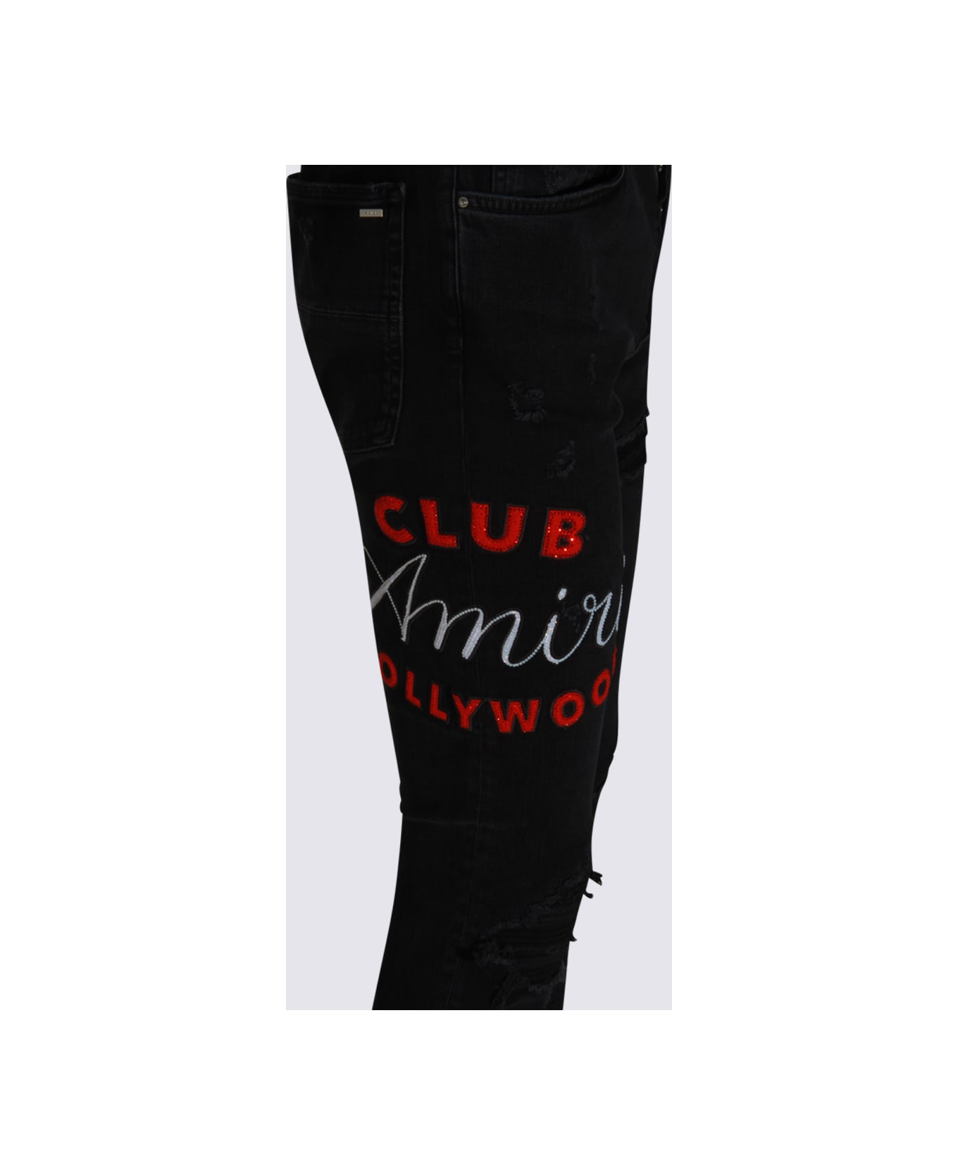 AMIRI Black Cotton Denim Jeans - DUSK BLACK
