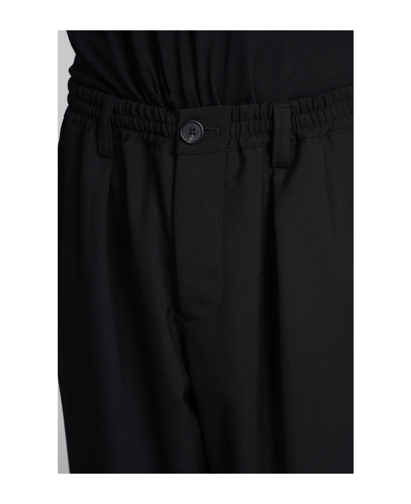Marni Tropical Wool Pants - BLACK
