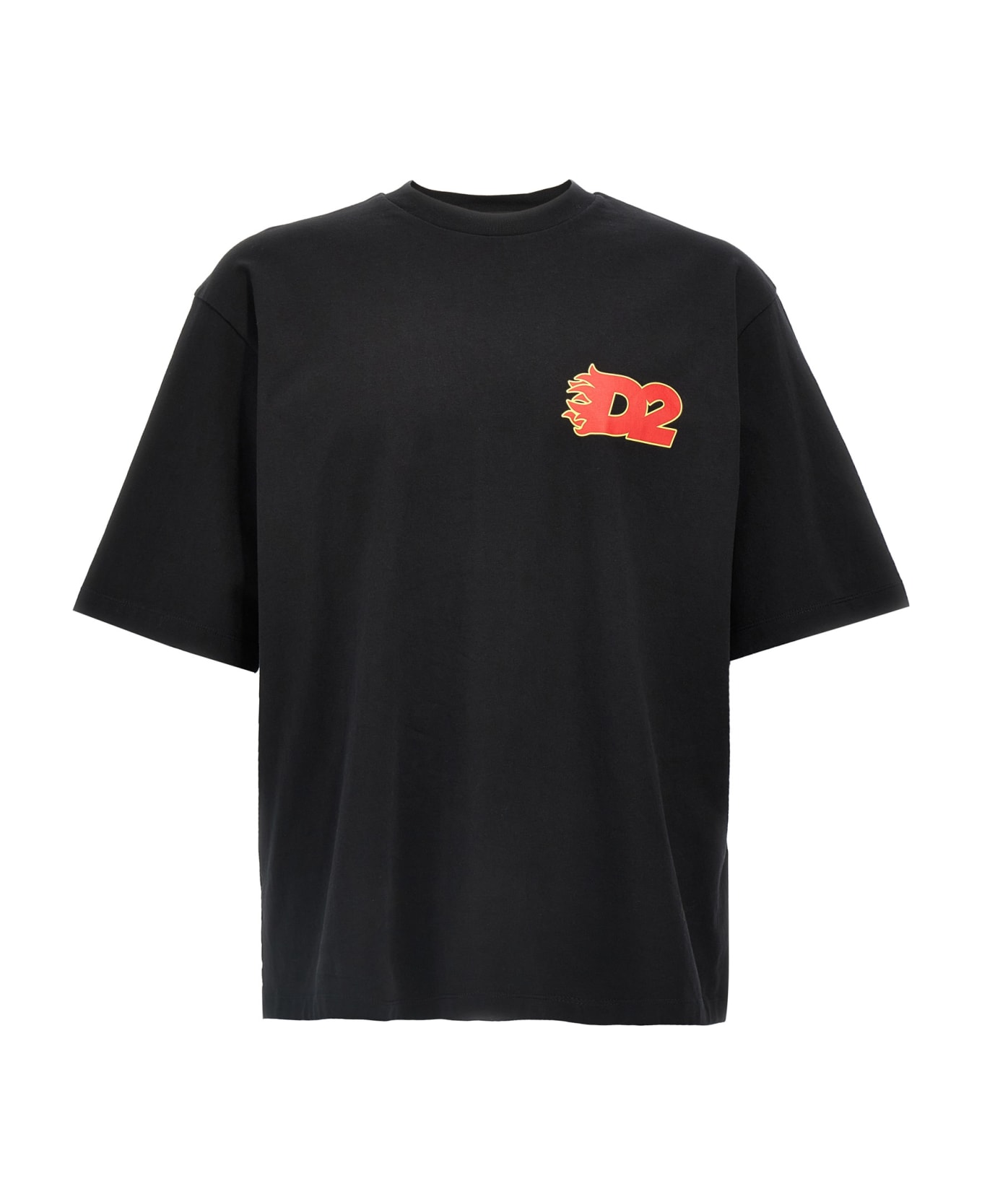 Dsquared2 Logo Print T-shirt - Black  