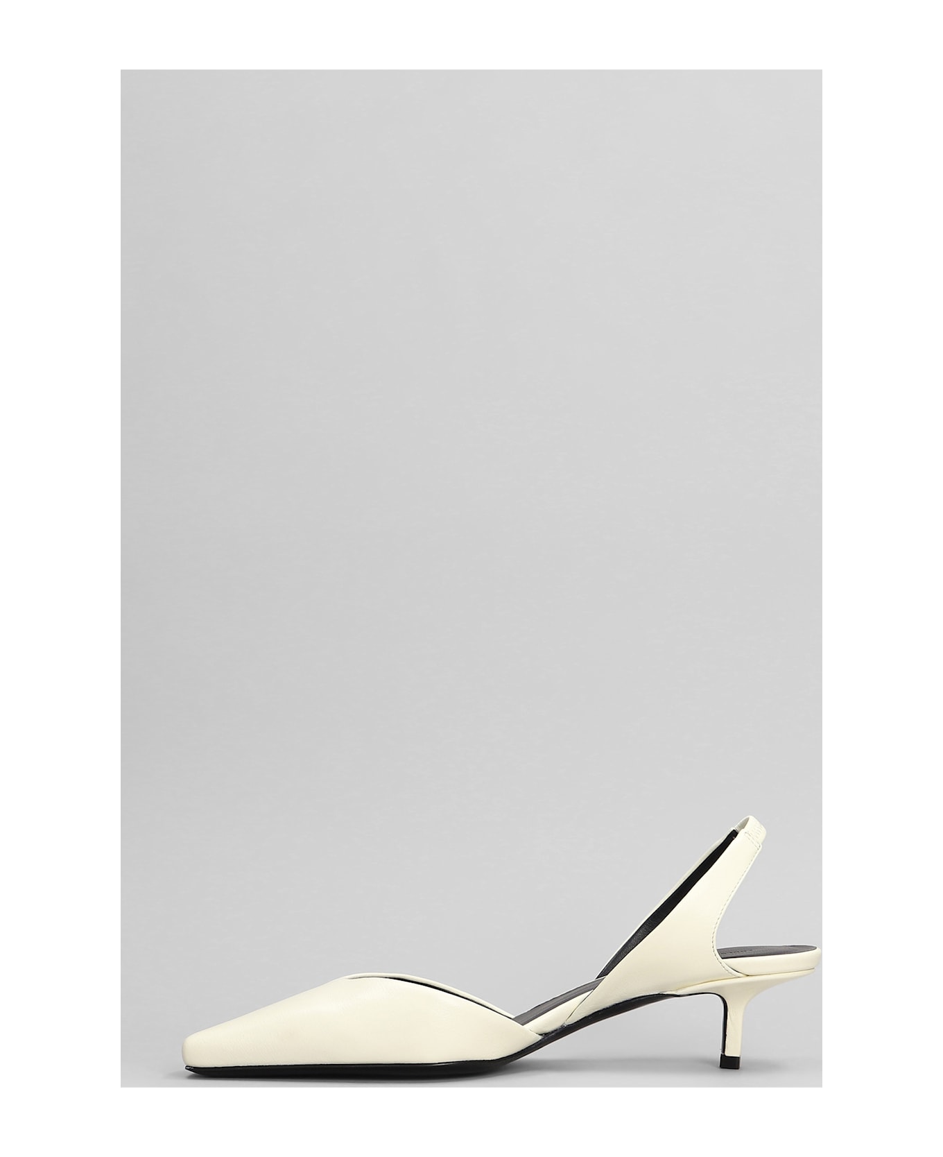 Loulou Studio Akila Pumps In Beige Leather - beige