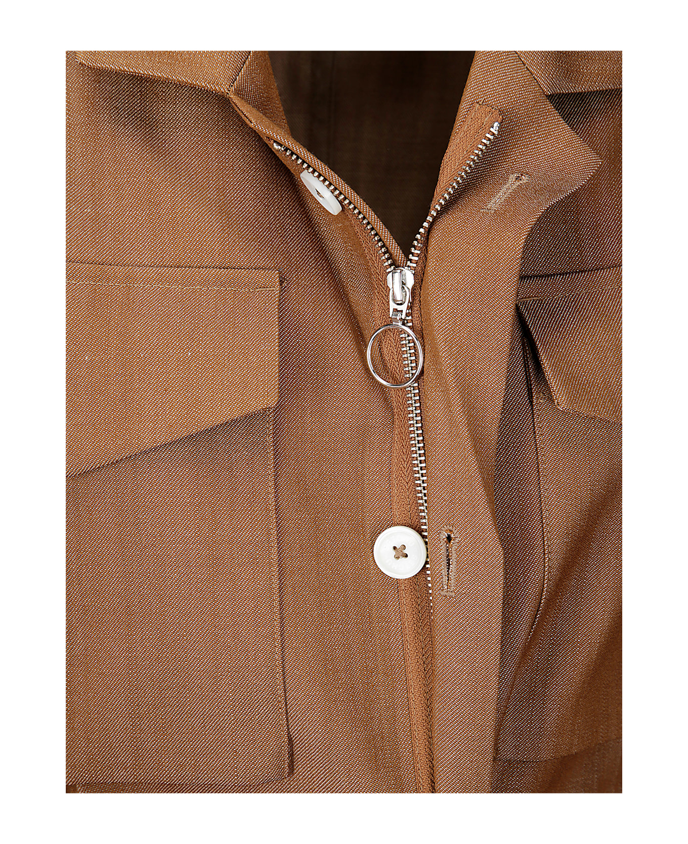 Setchu Safari Origami Jkt Gabardine - COGNAC