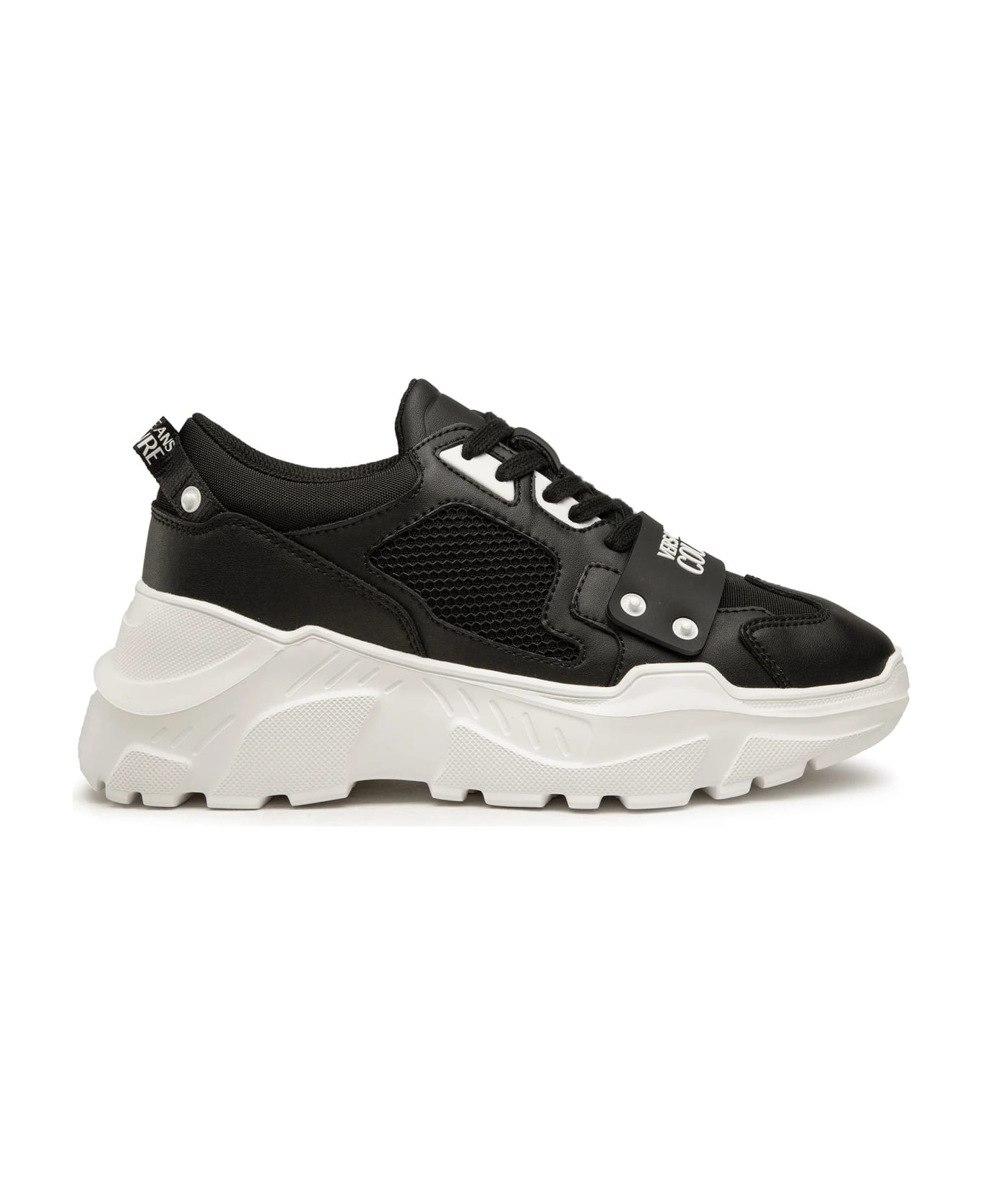 Versace Jeans Couture Black And White Sneakers - Black