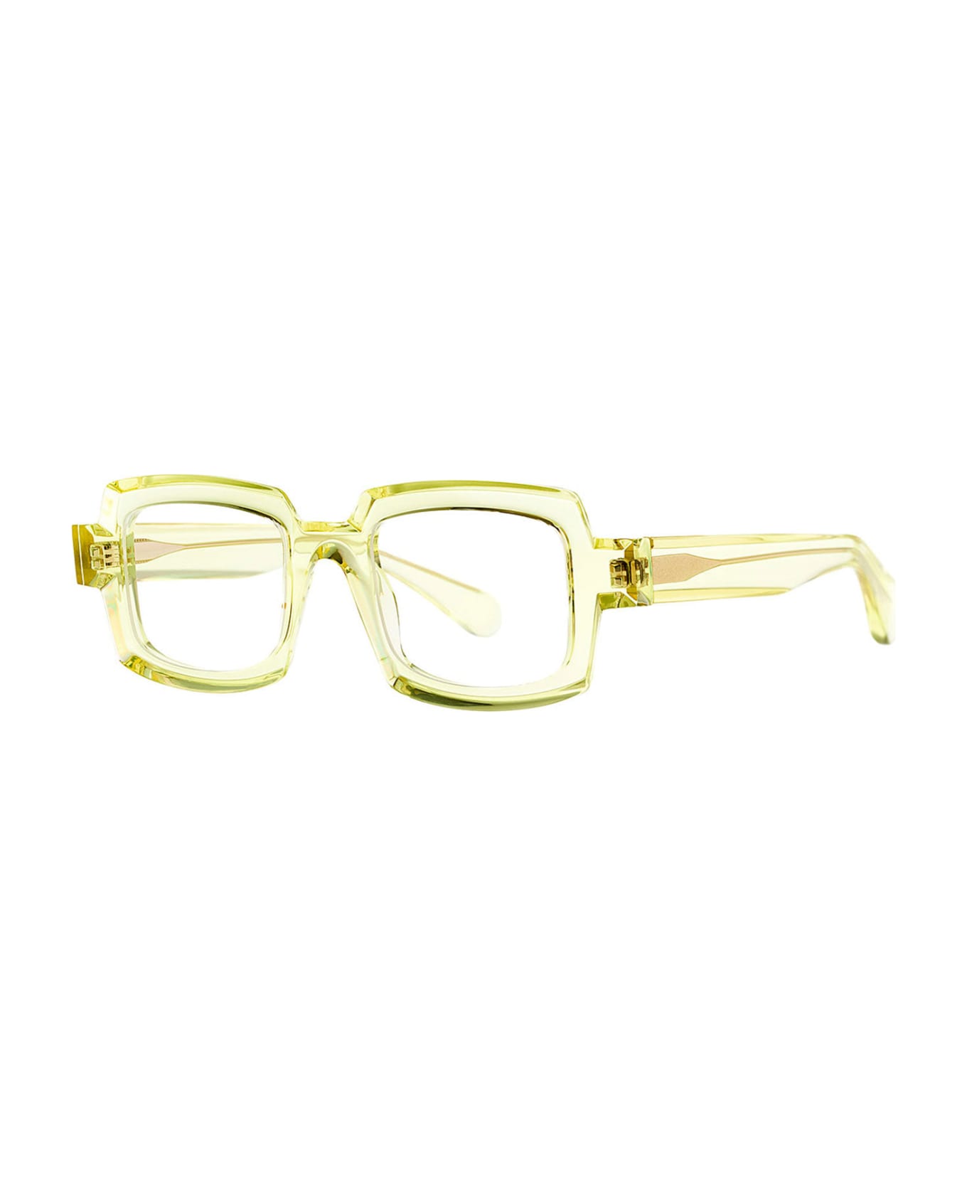 Theo Eyewear Mille+82 16 Glasses - Transparent Yellow アイウェア
