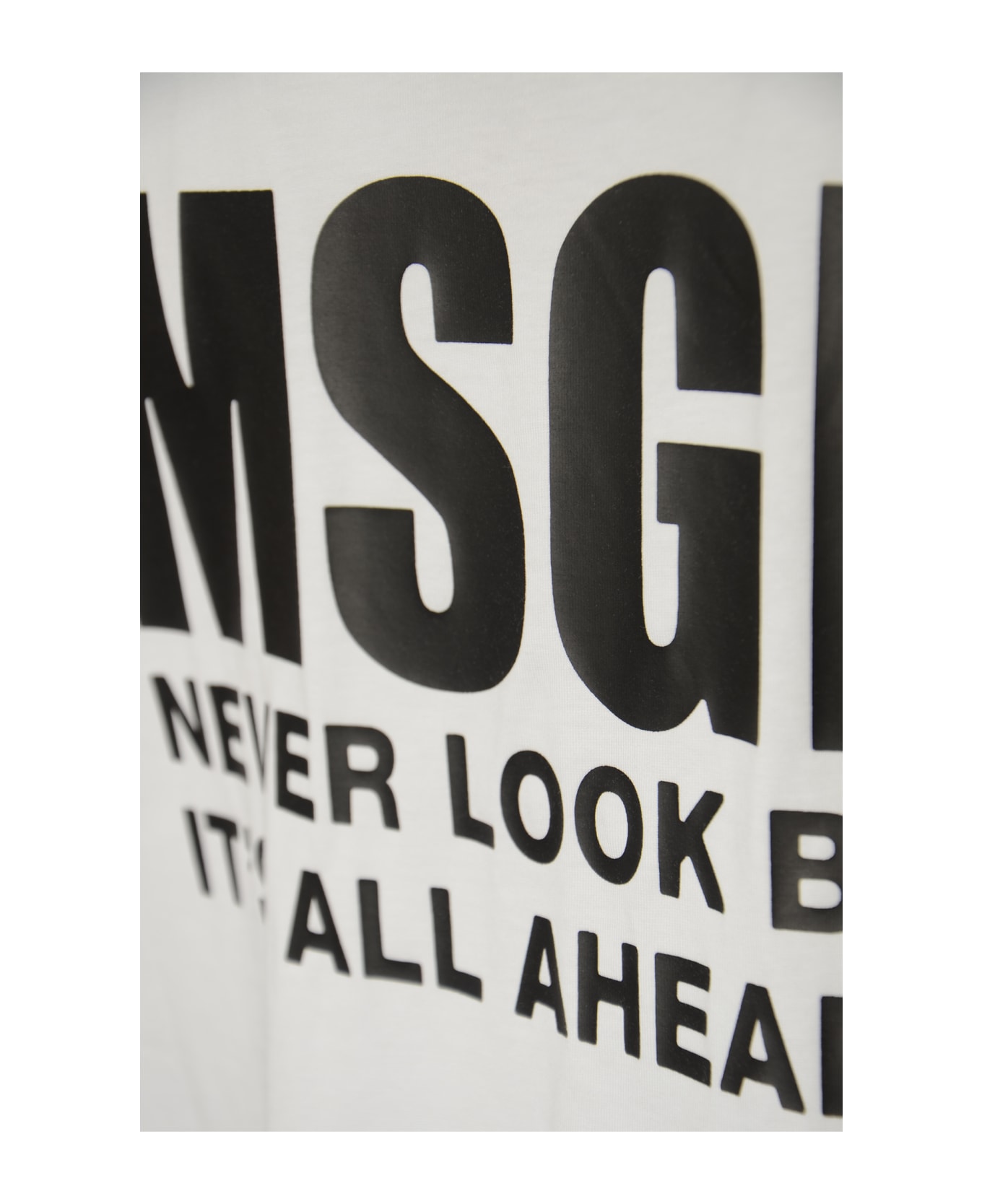MSGM Logo T-shirt - Optical White シャツ