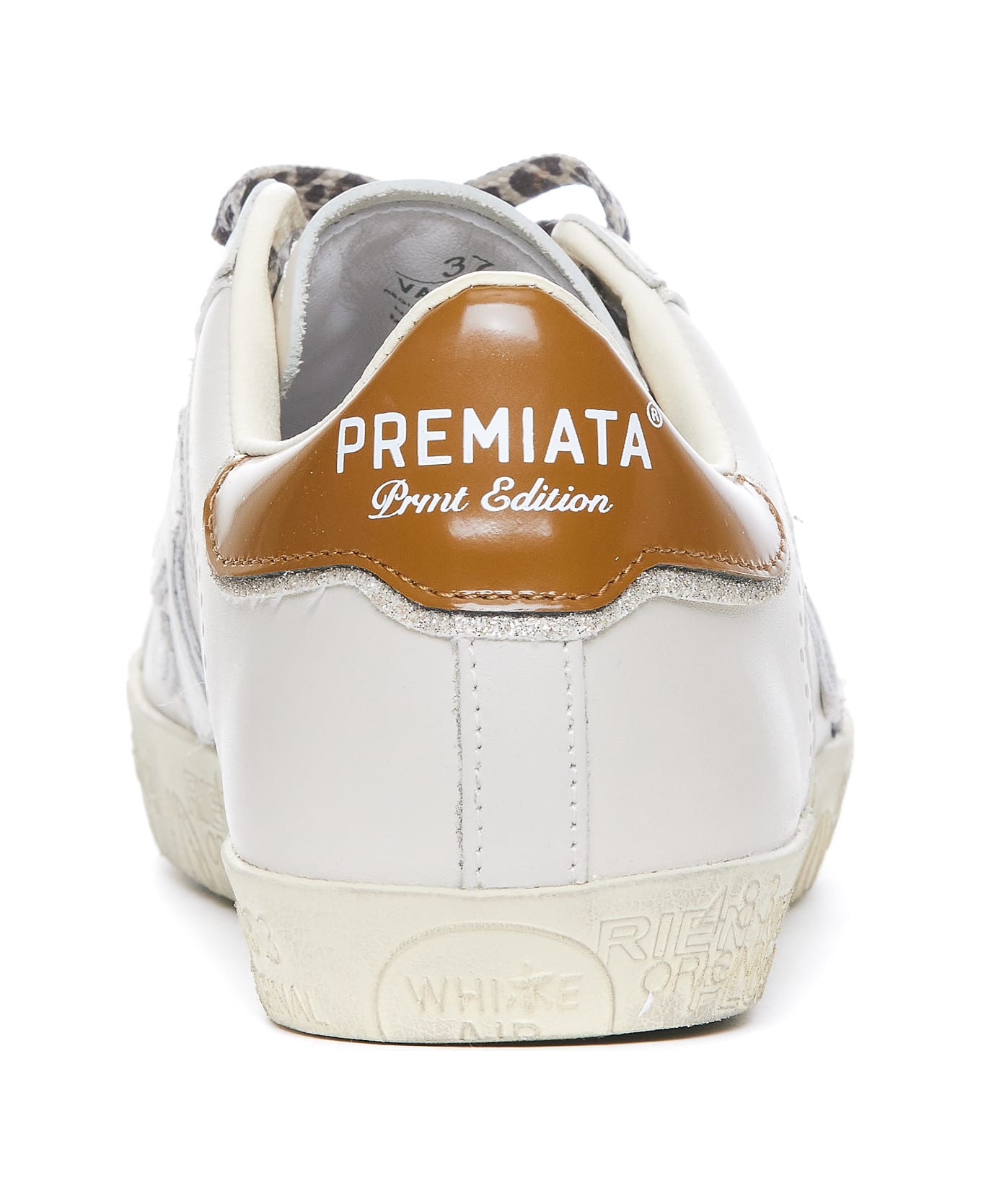 Premiata Steven D Lace-up Leather Sneakers - WHITE