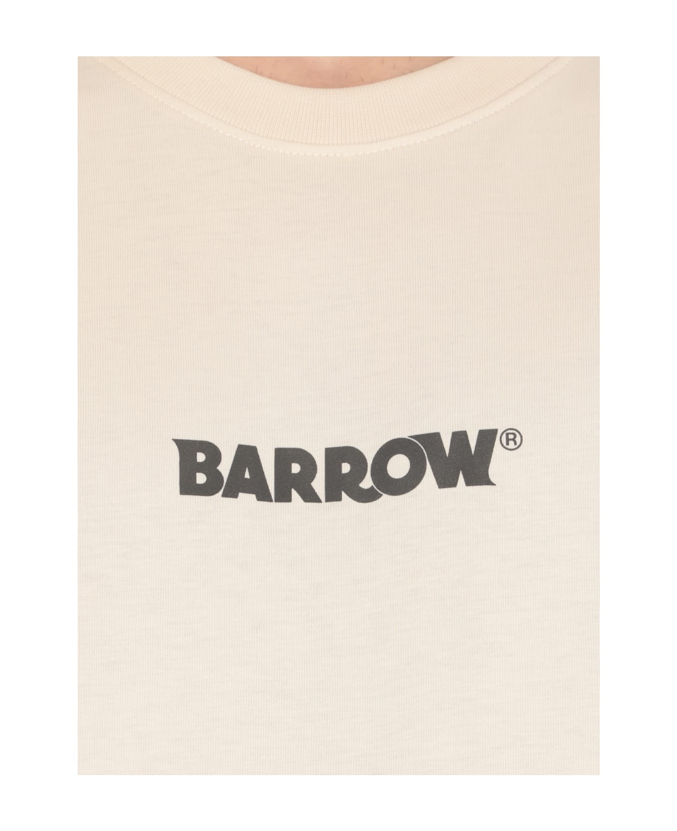 Barrow T-shirt With Logo - Natural Tシャツ