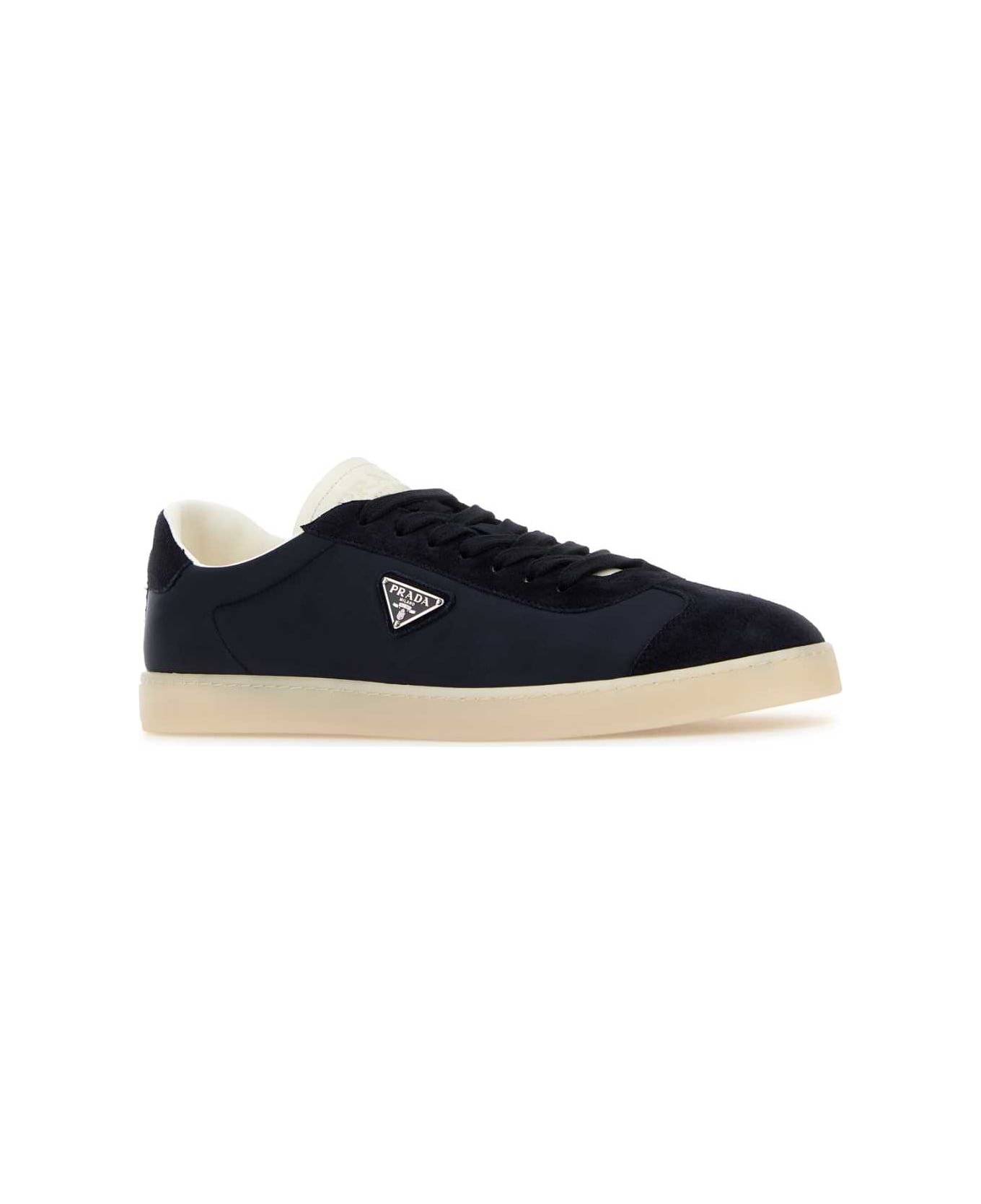 Midnight Blue Nylon Sneakers - Thumbnail 1