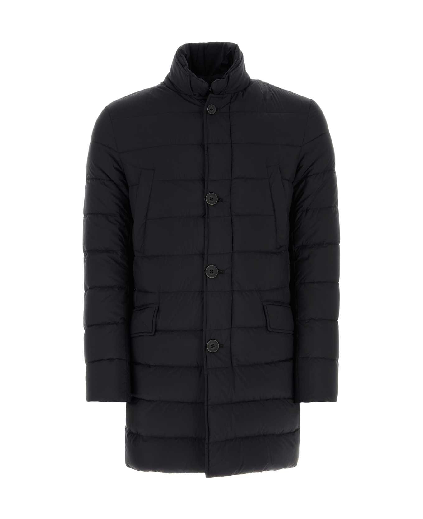 Herno Black Nylon Padded Jacket - NERO