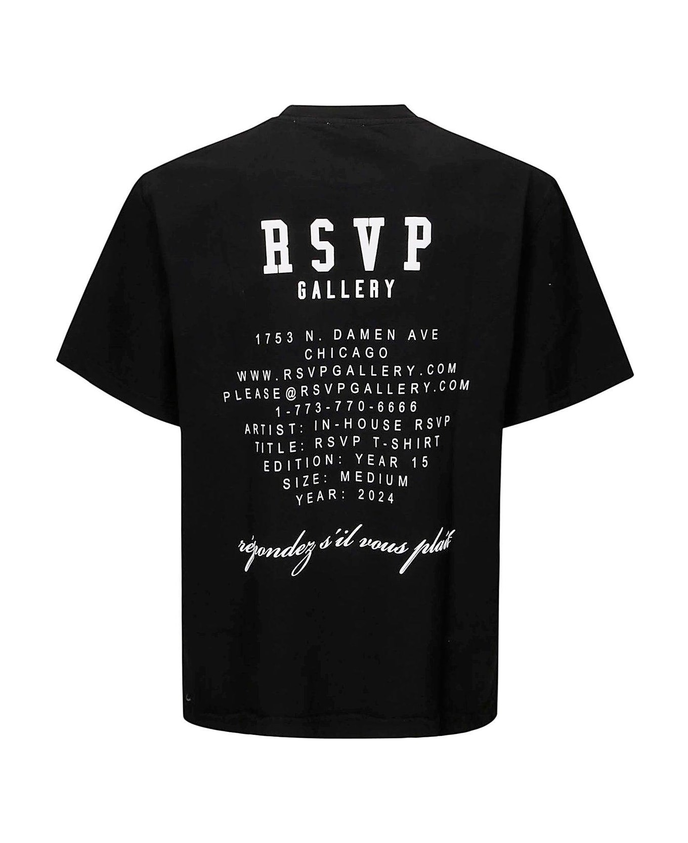 AGOLDE Slogan Printed Crewneck T-shirt - BLACK