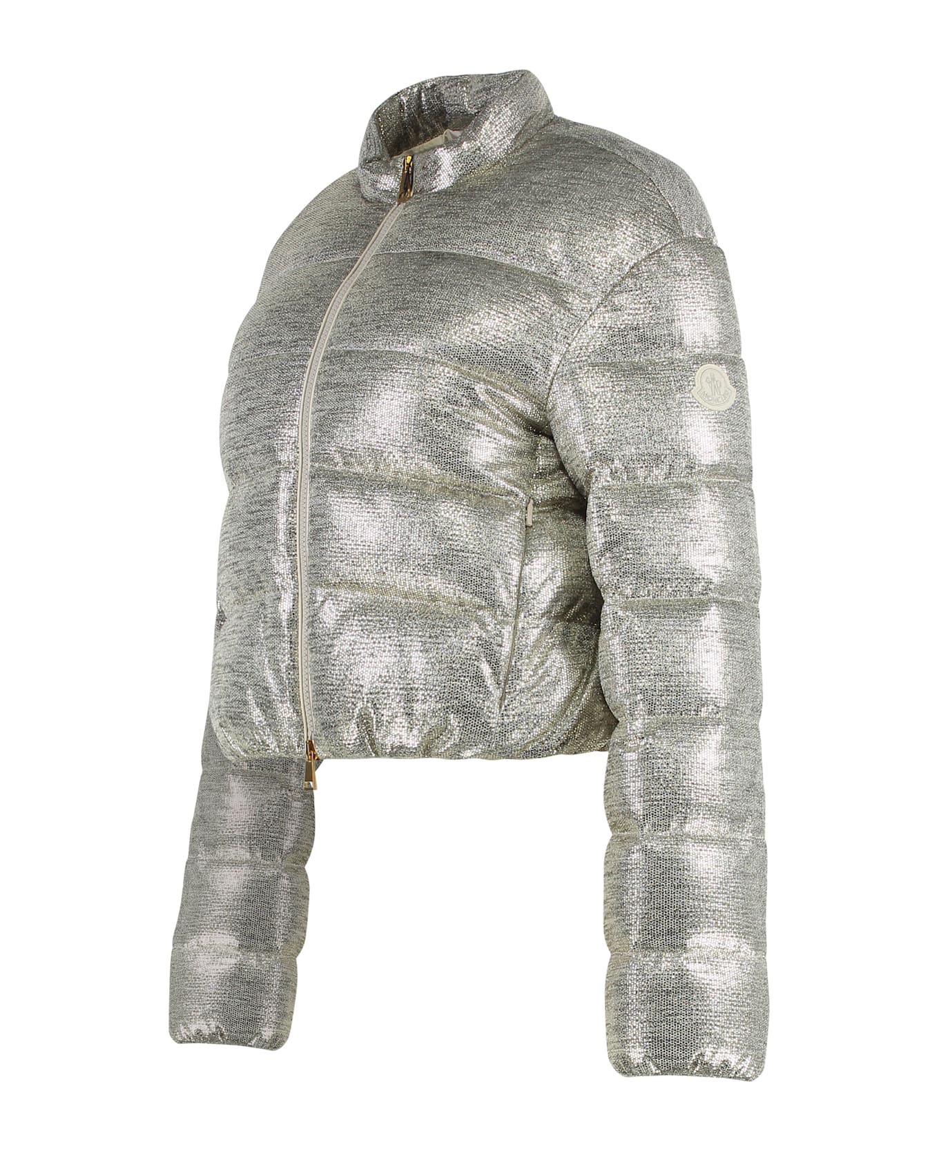 Moncler Paillys Short Down Jacket - Silver