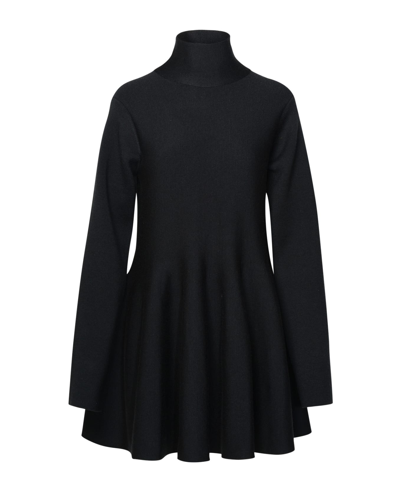 Khaite Black Wool Blend Dress - Black