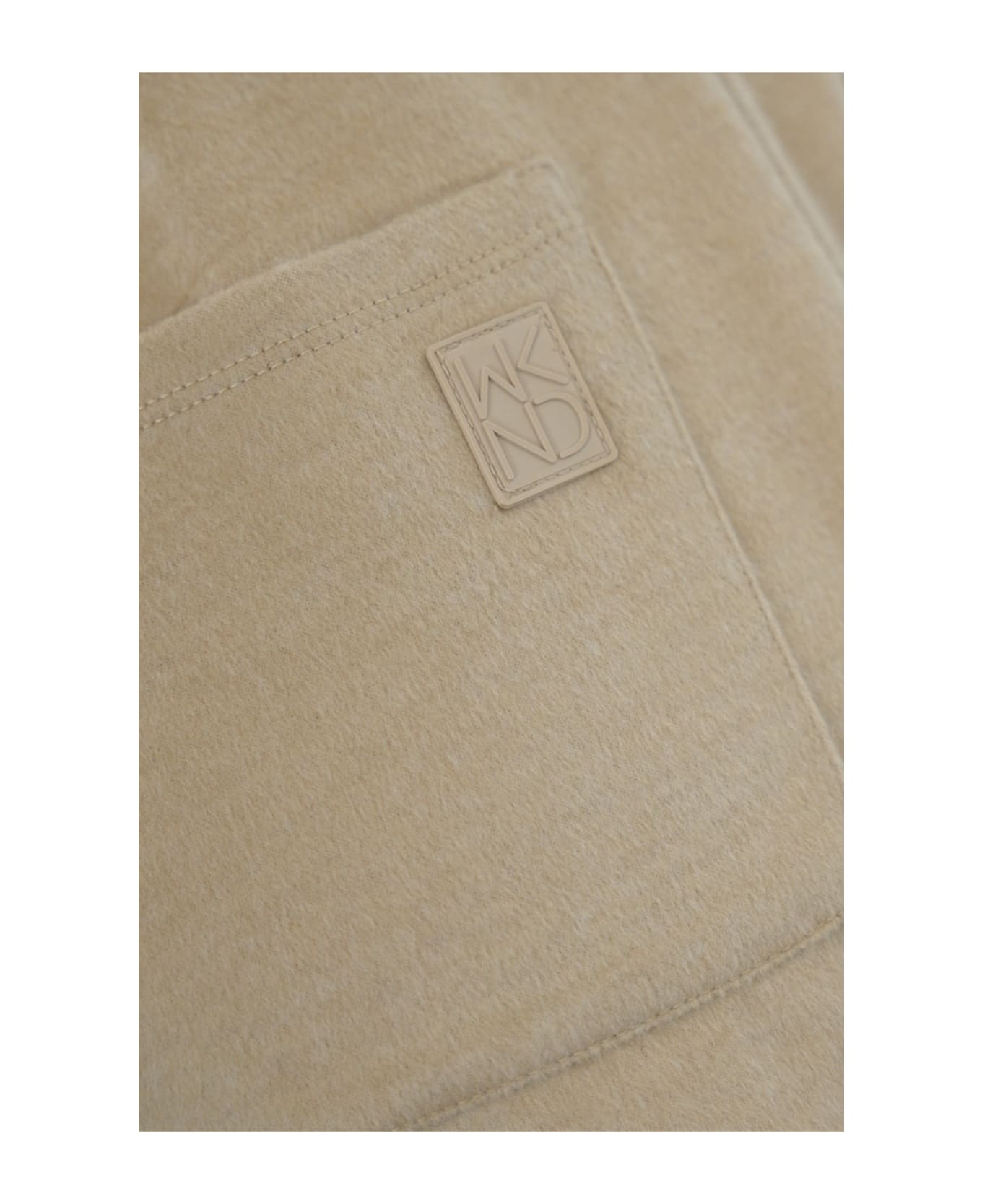Weekend Max Mara Elis Trousers In Wool And Cotton Drap - Beige