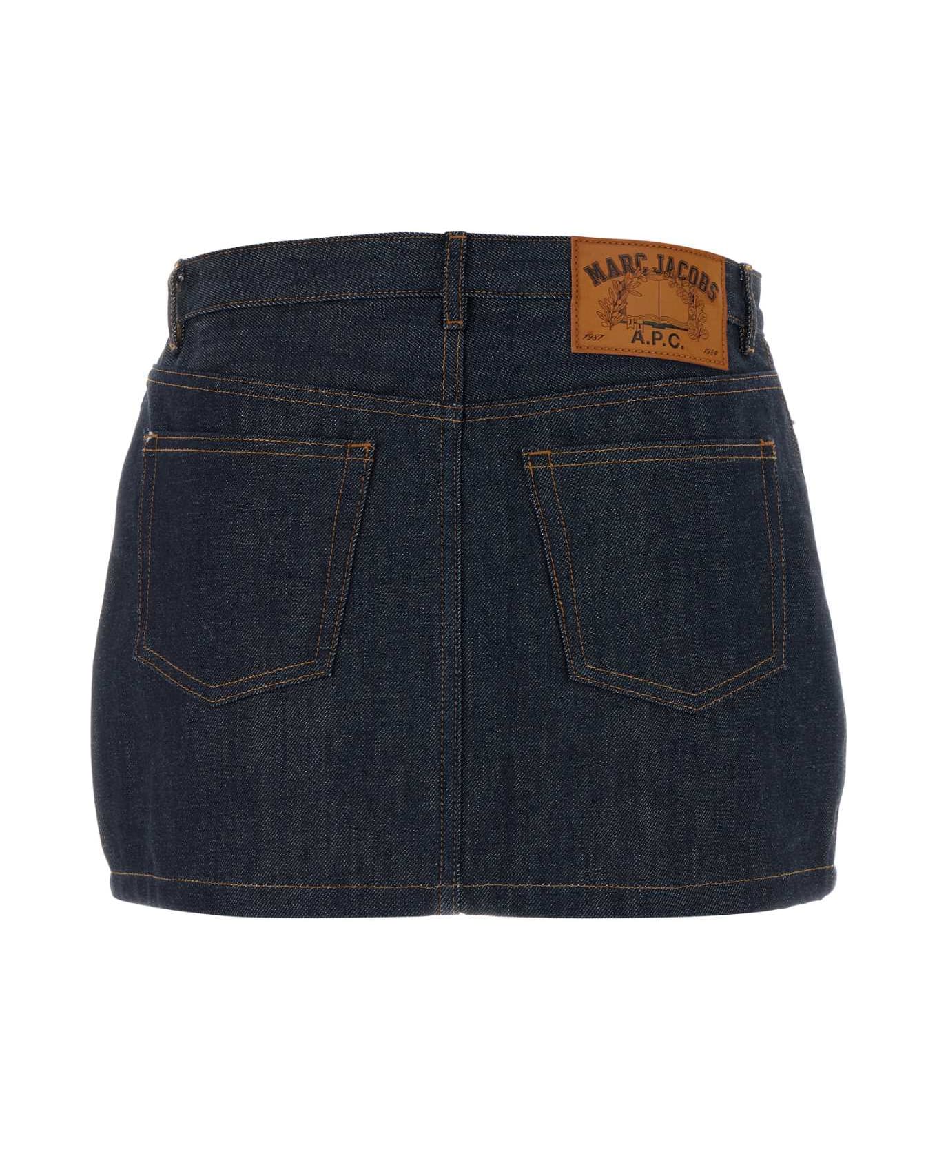 A.P.C. Denim A.p.c. X Marc Jacobs Mini Skirt - INDIGO