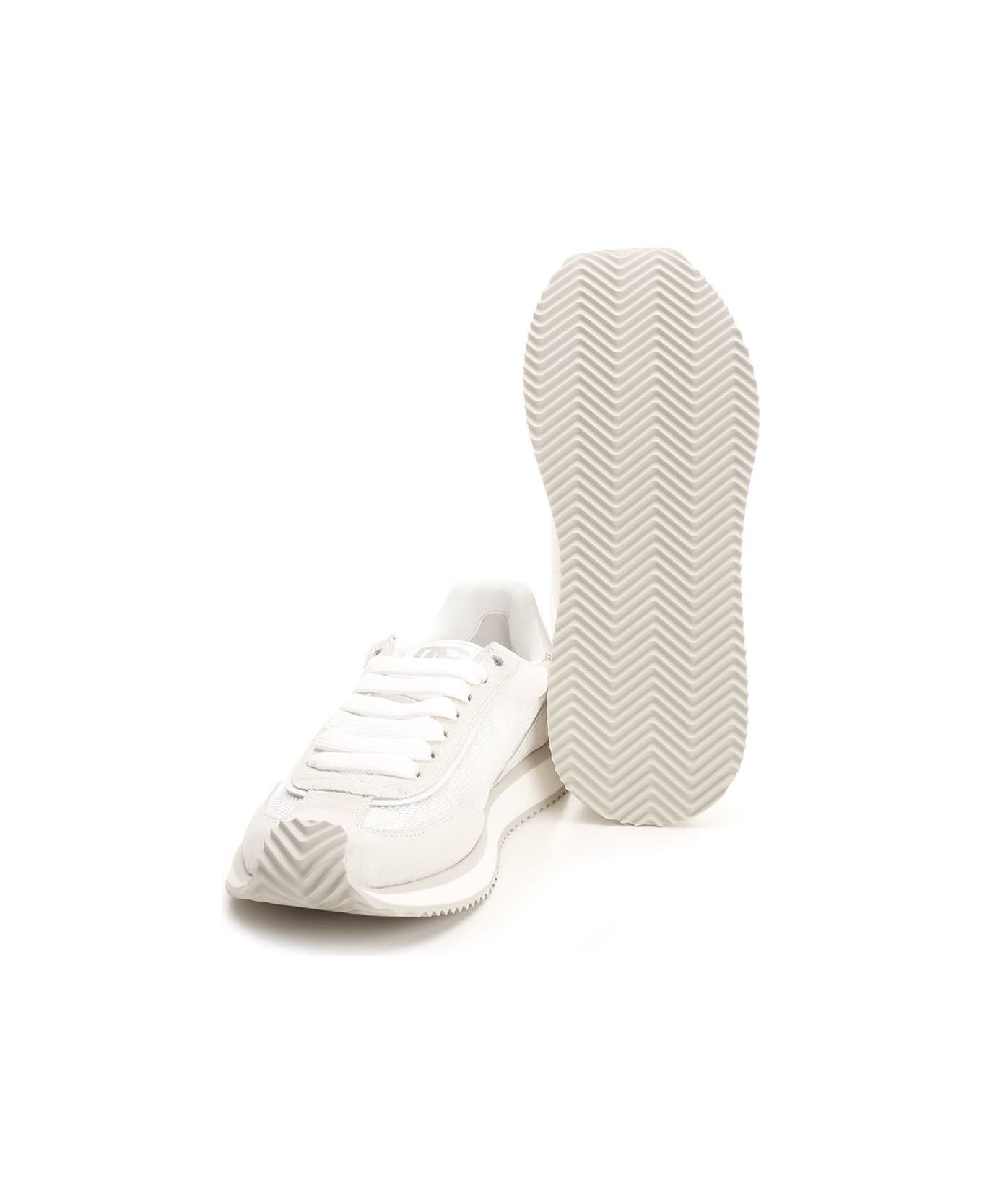 Dolce & Gabbana 'dg Cushion' Mesh Sneakers - WHITE/NEUTRALS